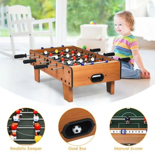 27" Foosball Table Mini Tabletop Soccer Game