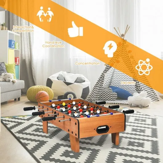 27" Foosball Table Mini Tabletop Soccer Game