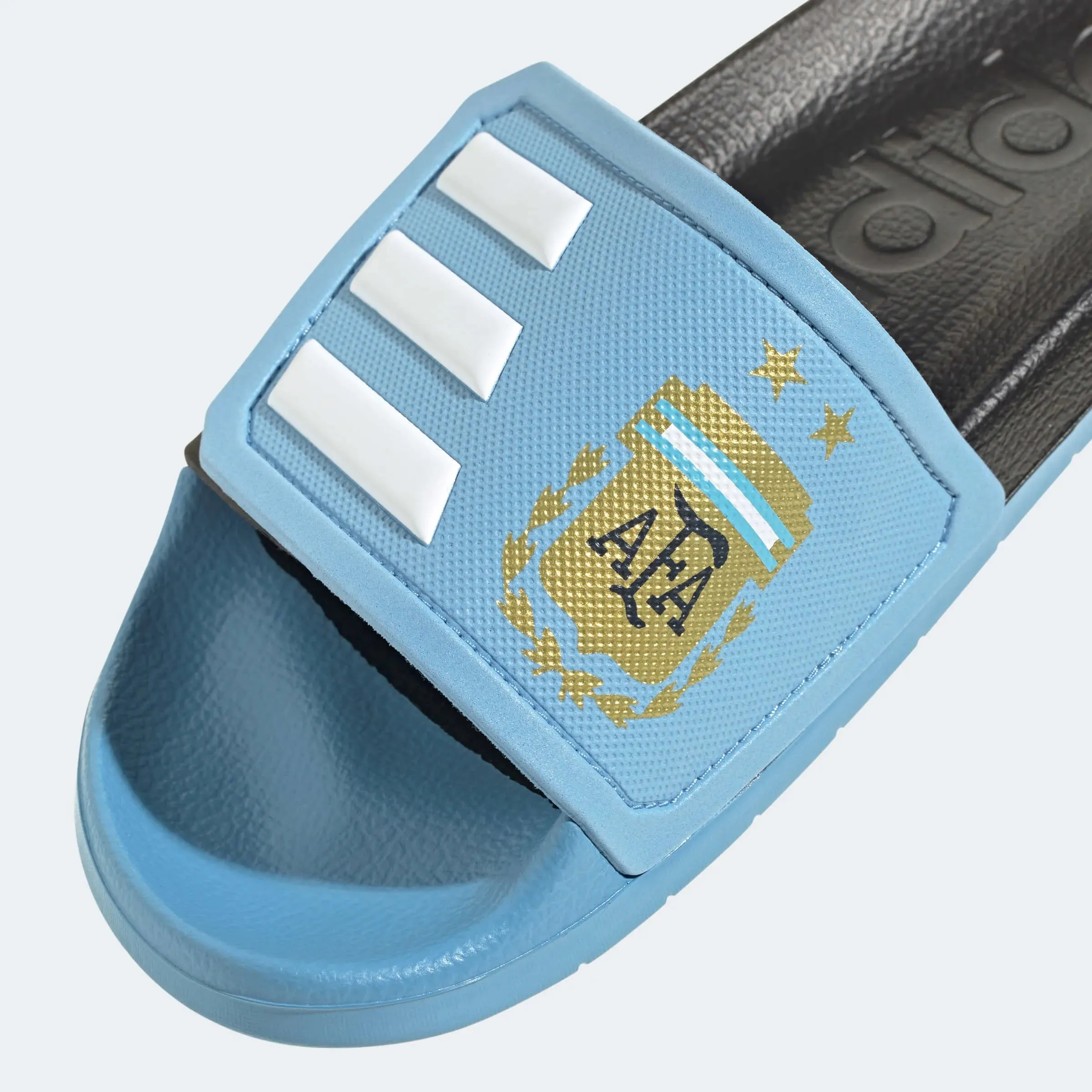 adidas Argentina Adilette TND Slides - Black-Light Blue