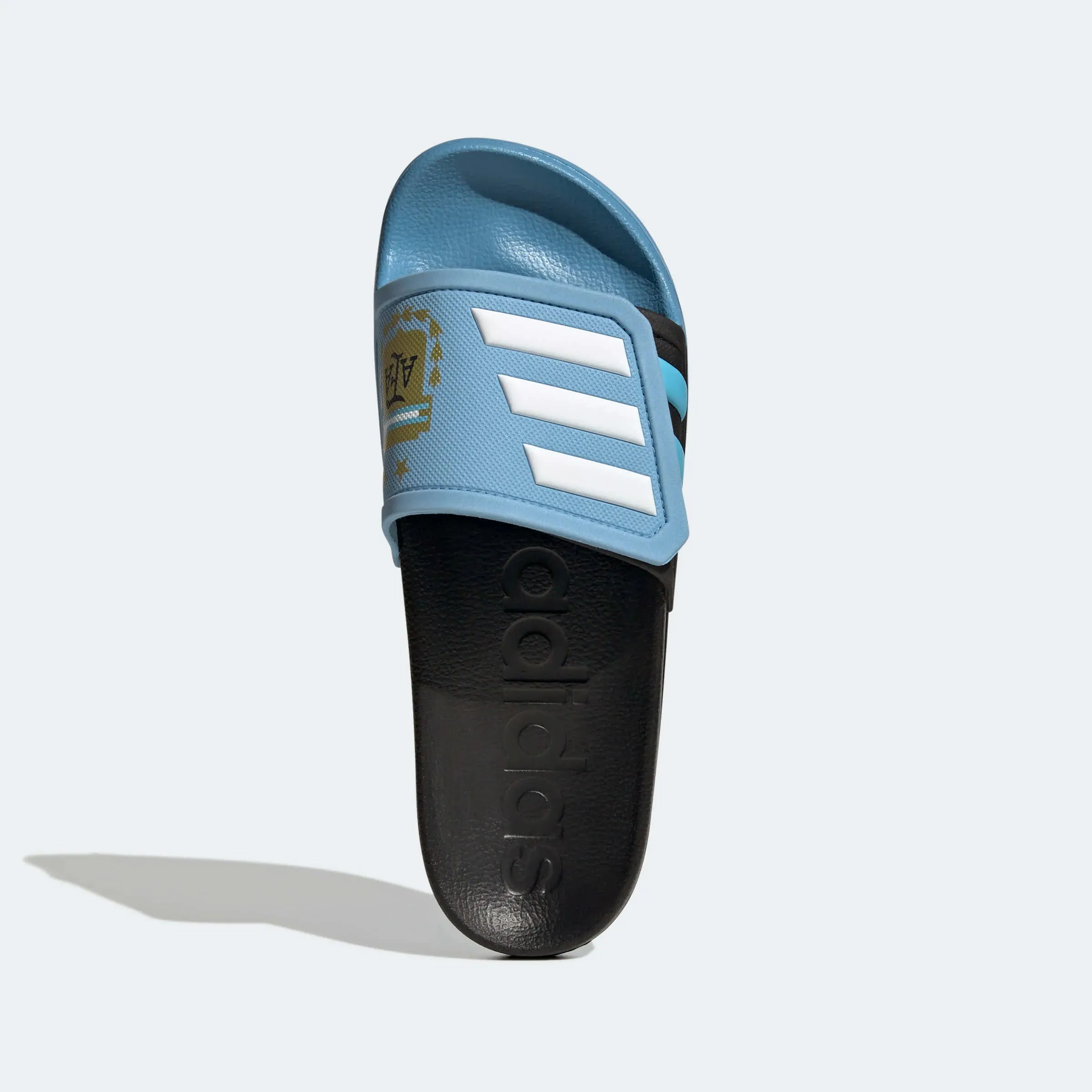 adidas Argentina Adilette TND Slides - Black-Light Blue