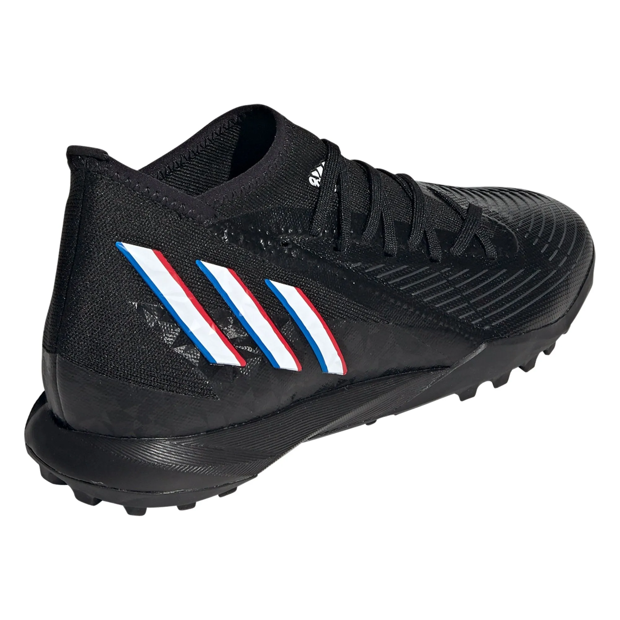 adidas Predator Edge.3 TF Artificial Turf Soccer Shoes - Core Black/Cloud White/Vivid Red