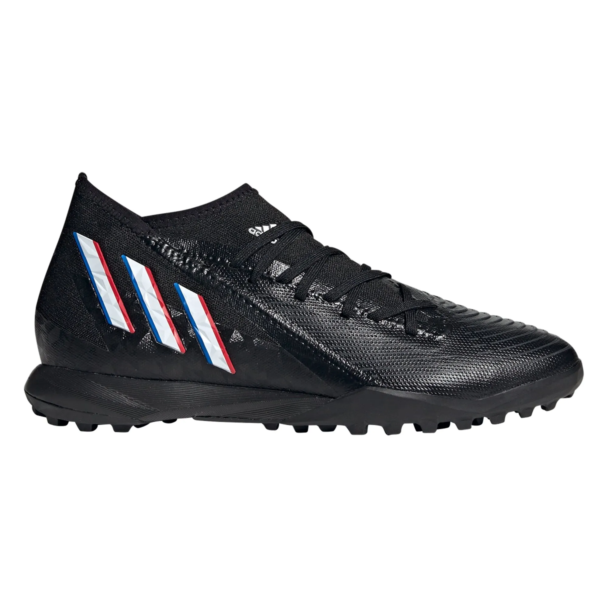 adidas Predator Edge.3 TF Artificial Turf Soccer Shoes - Core Black/Cloud White/Vivid Red