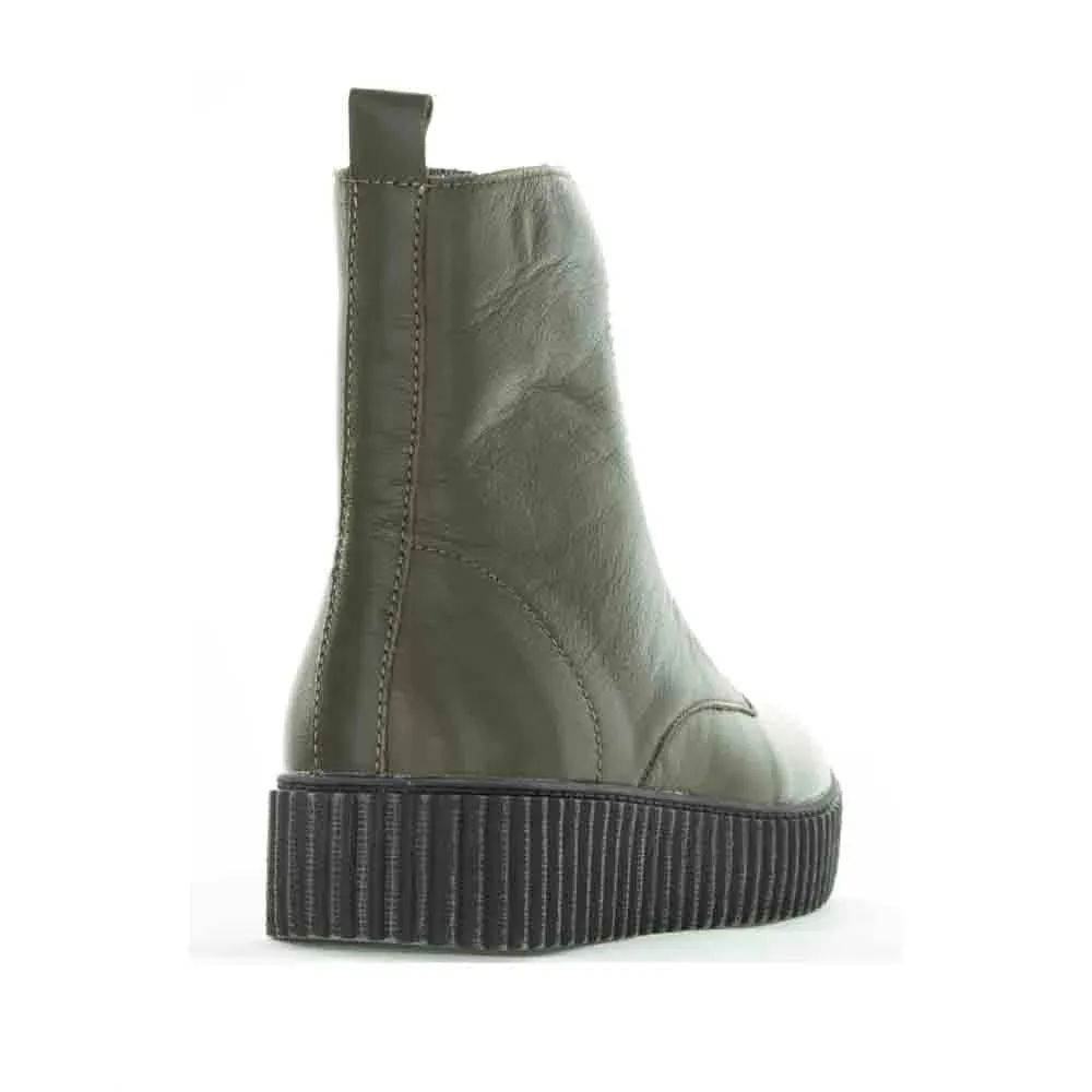 Alfie & Evie Date Khaki Leather