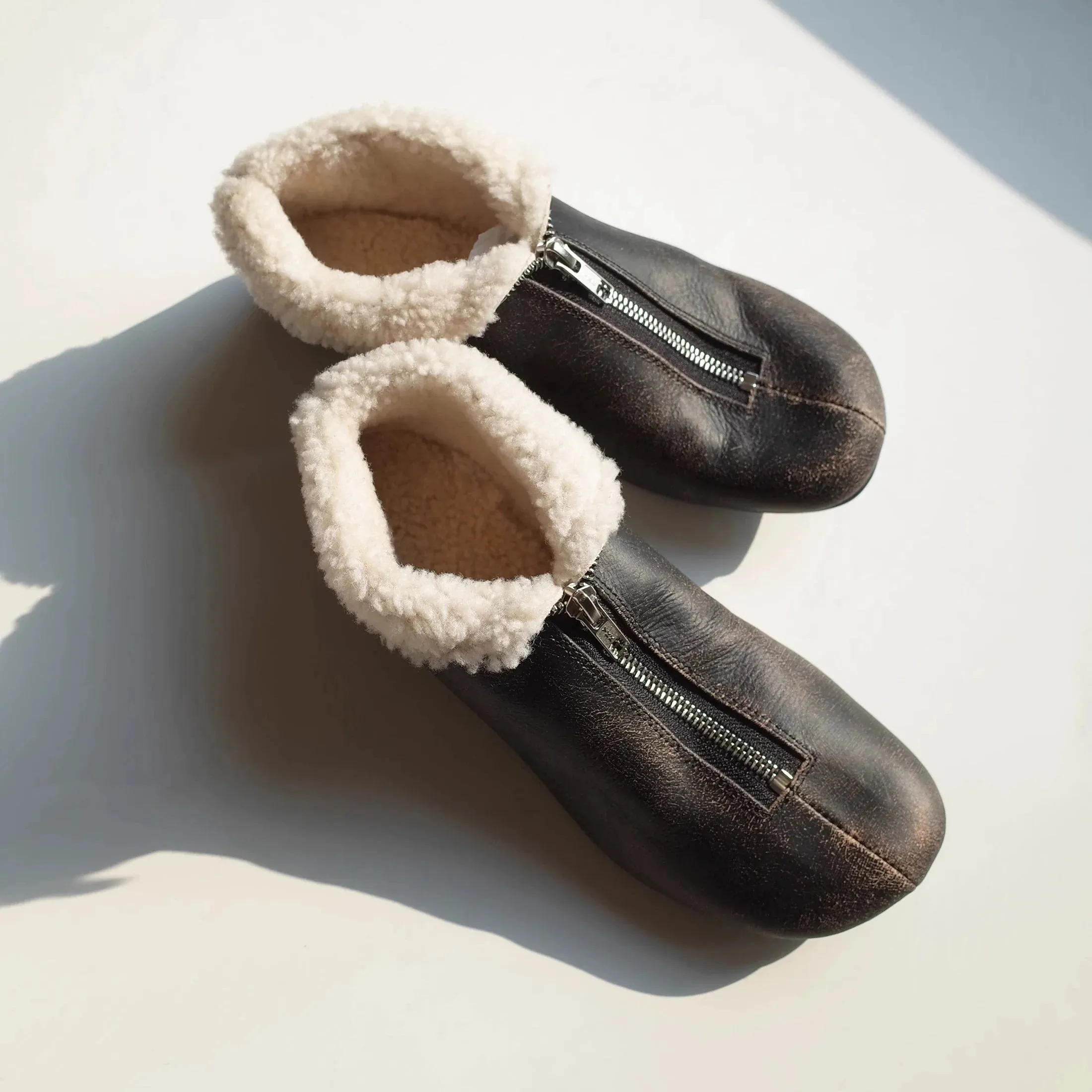 Ankle Zipper Boots