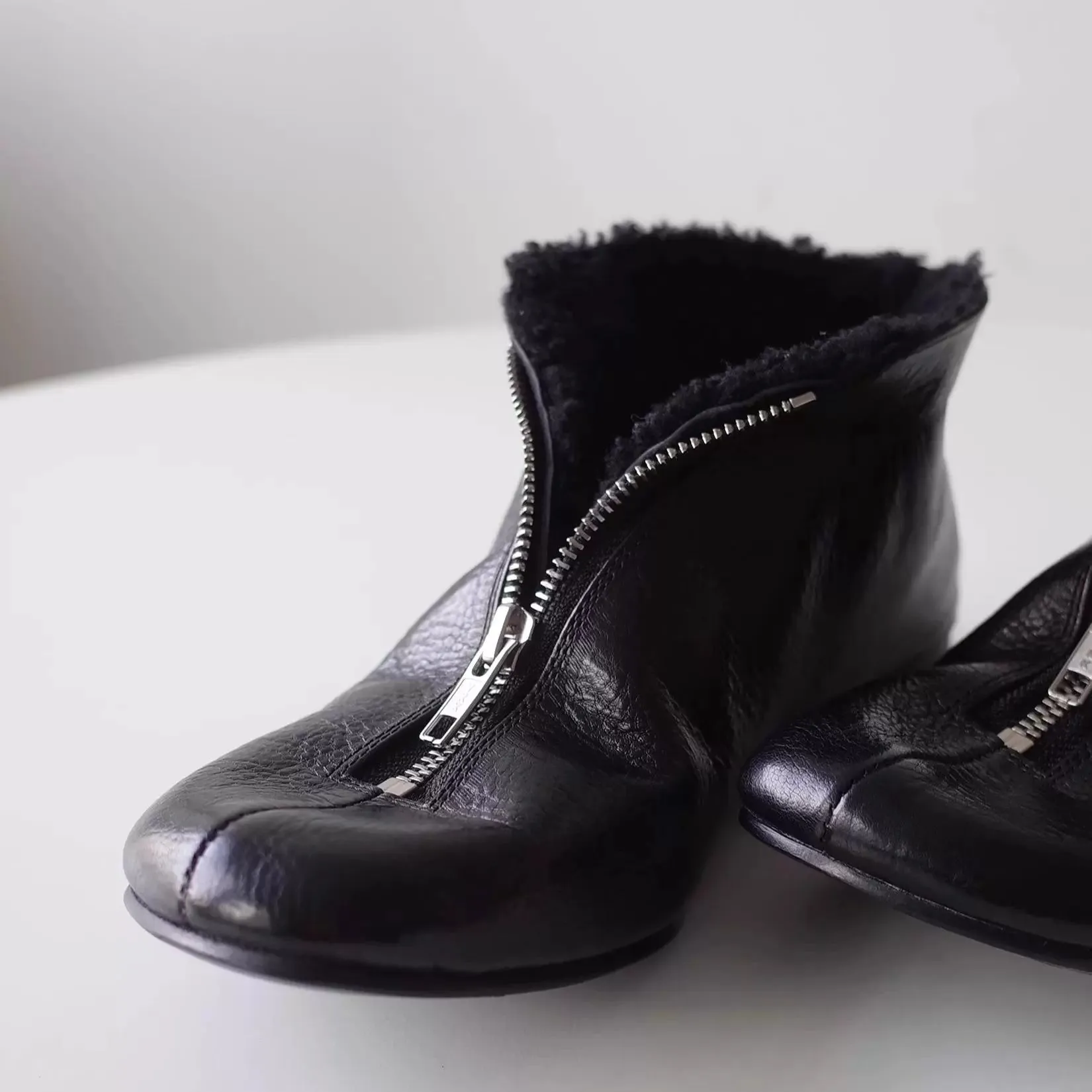 Ankle Zipper Boots