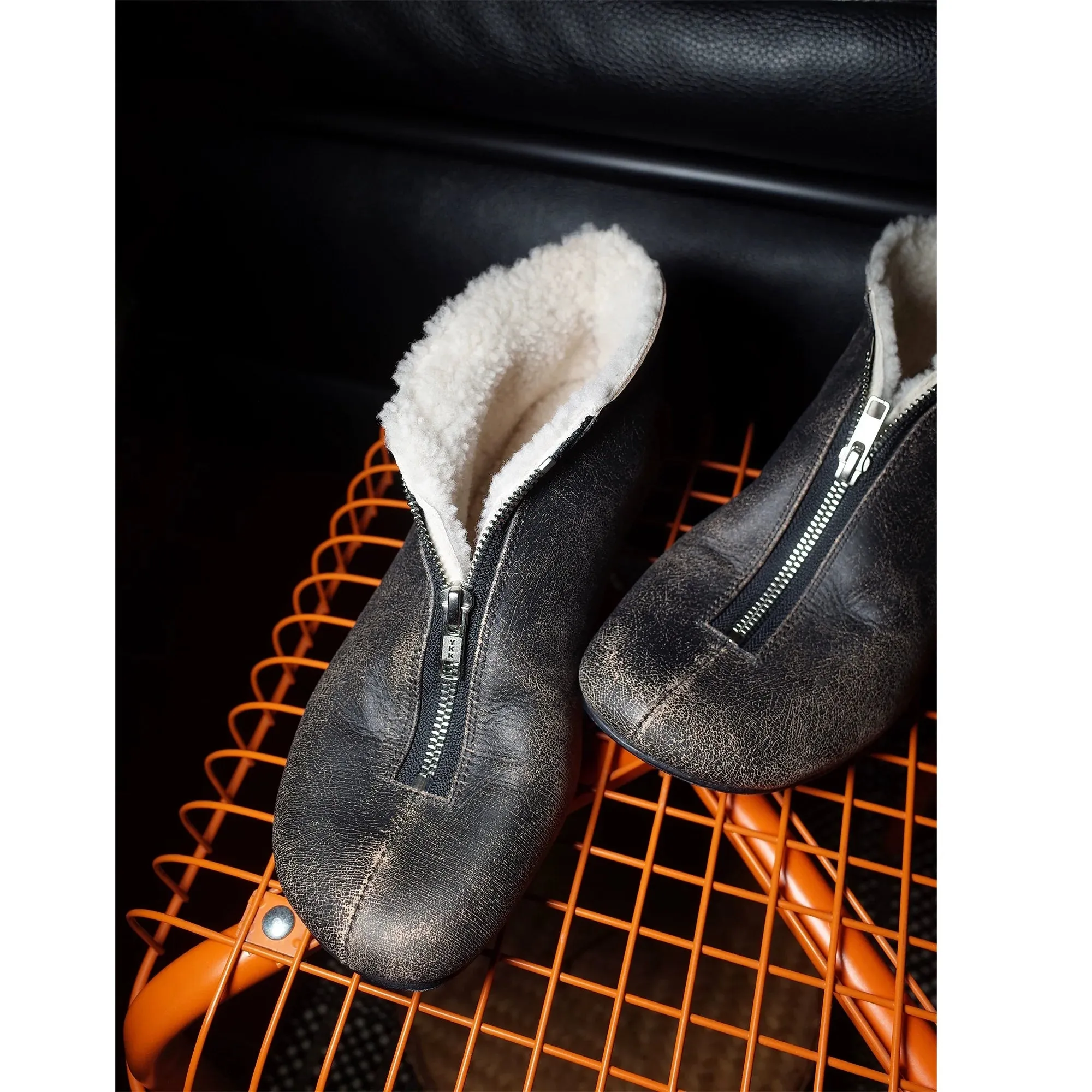 Ankle Zipper Boots