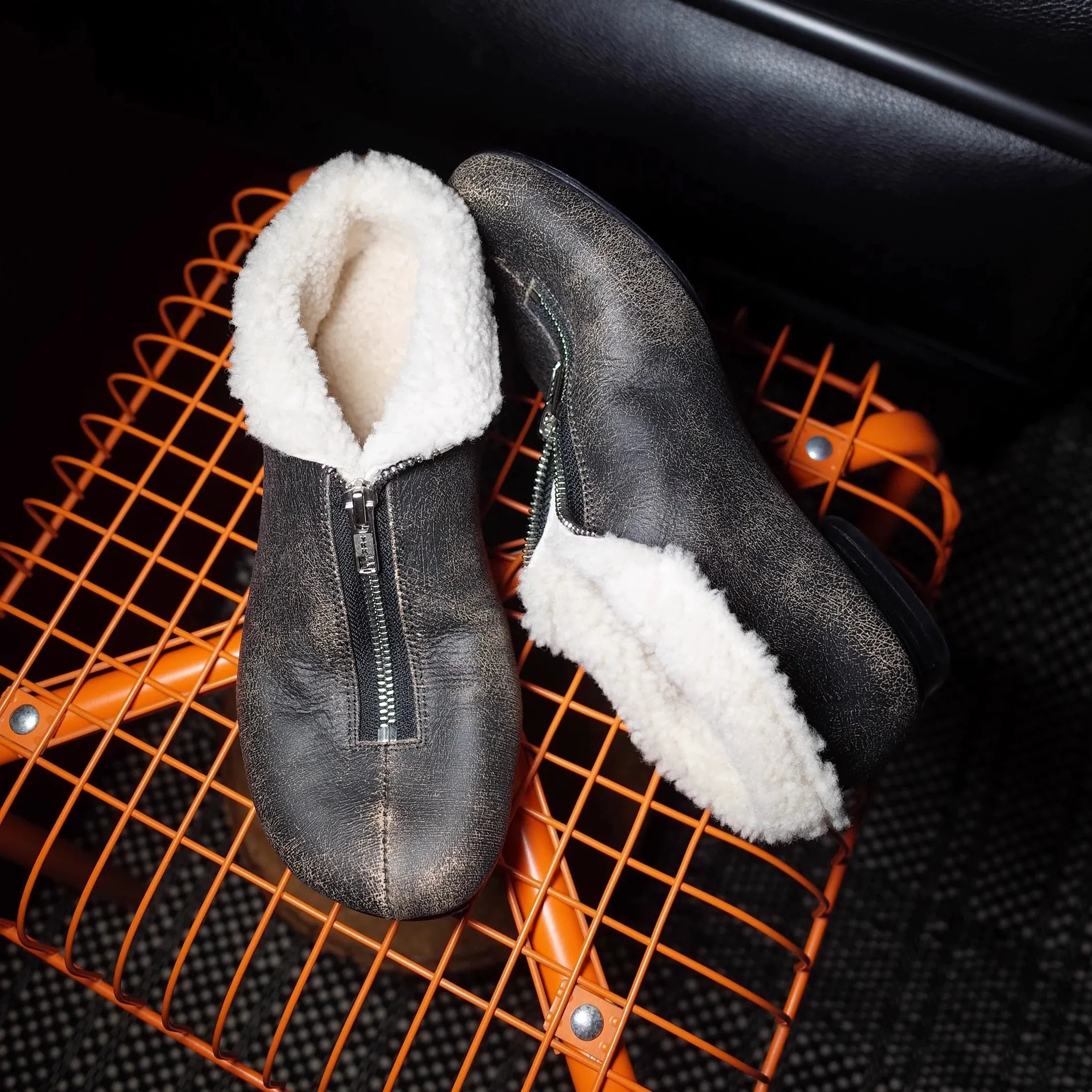 Ankle Zipper Boots