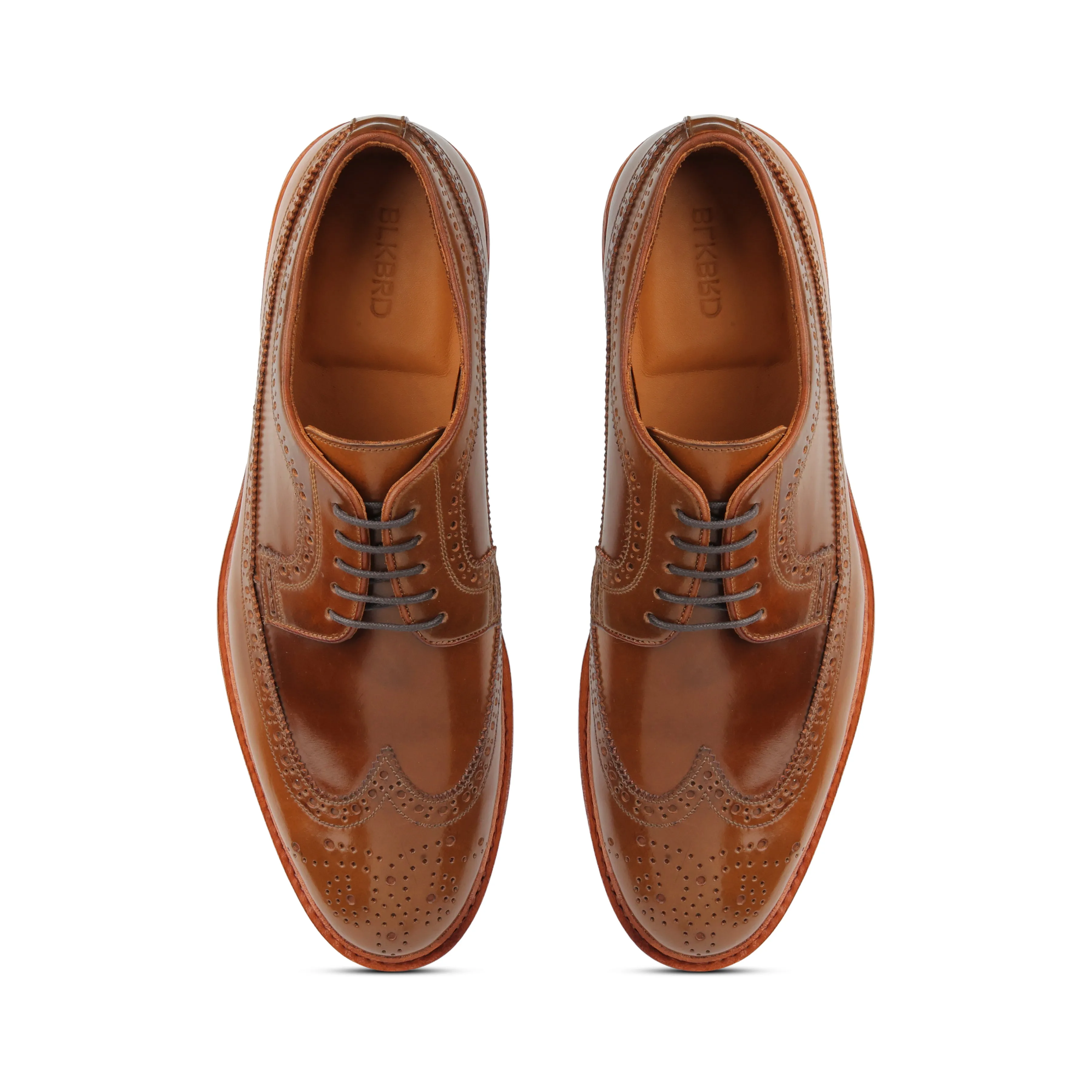 Barrister, Longwing Blucher - Shell Cordovan Bourbon | Hand Welted Cordovan Series
