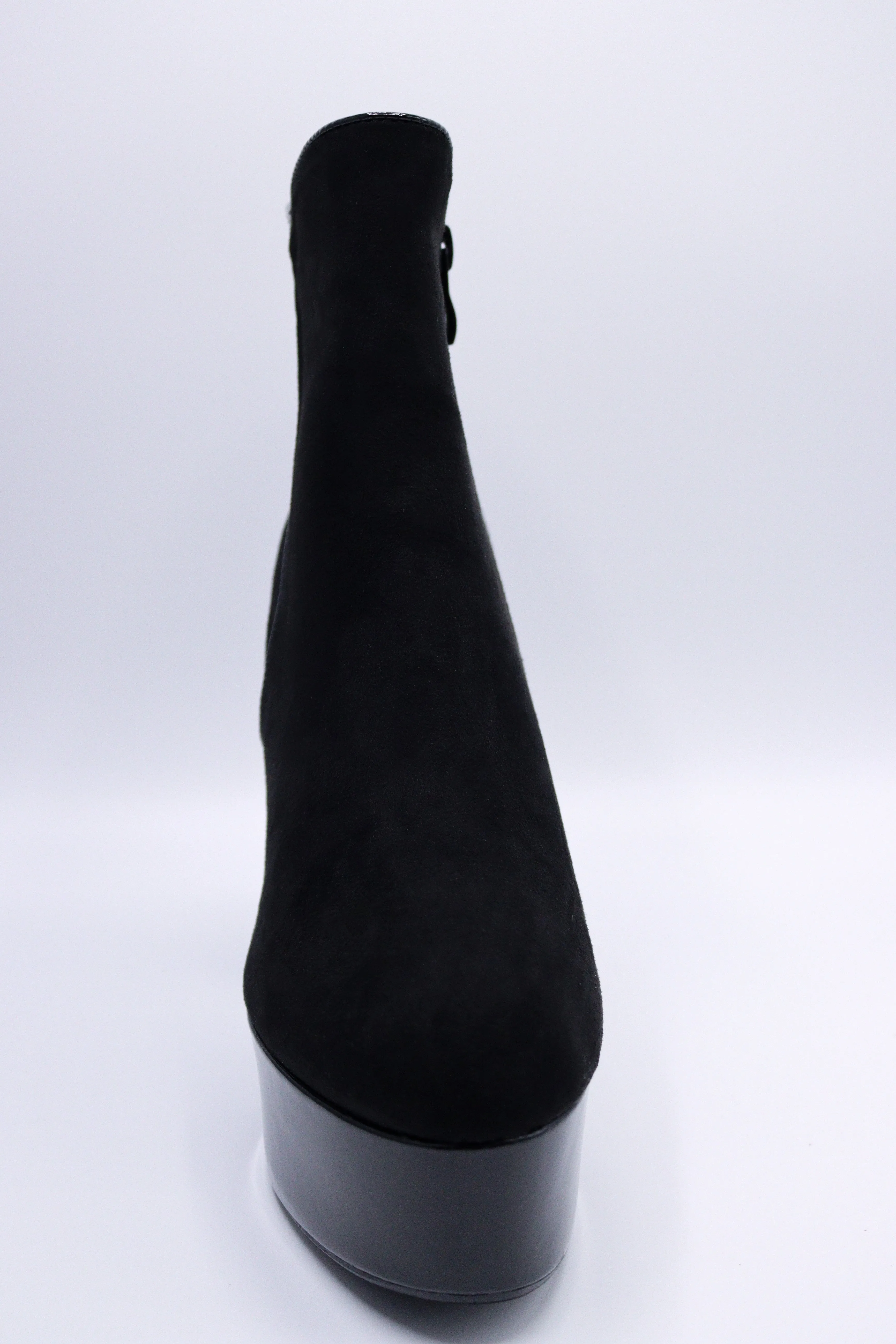 Black Chunky Platform Ankle Boots