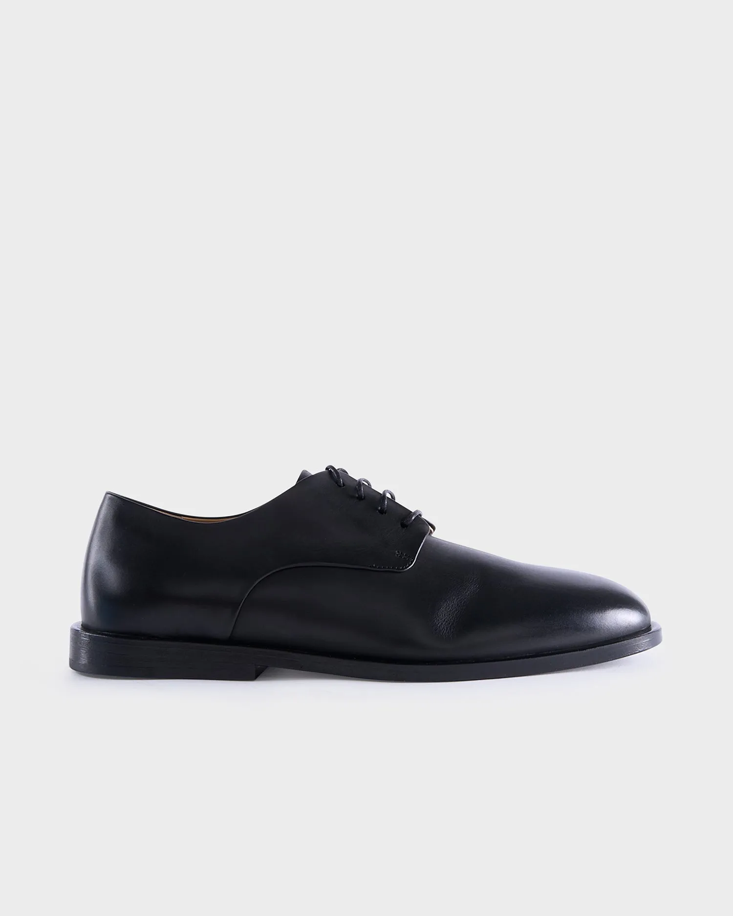 Black Glossy Calf Derby Shoes