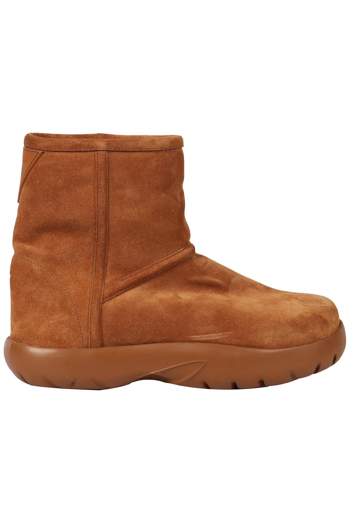BOTTEGA VENETA SNAP SHEARLING AND SUEDE ANKLE BOOTS EU 38 UK 5 US 8