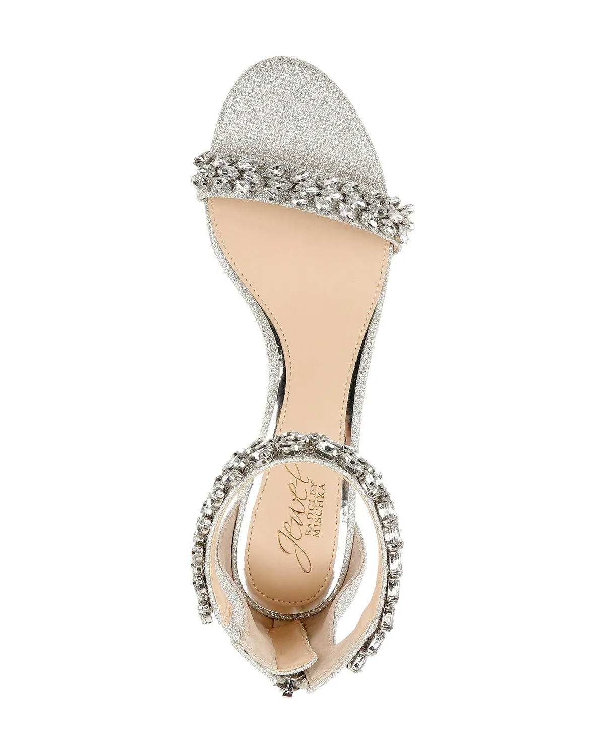 Bronwen Jewel Badgley Mischka Women's Block Heeled Evening Sandals