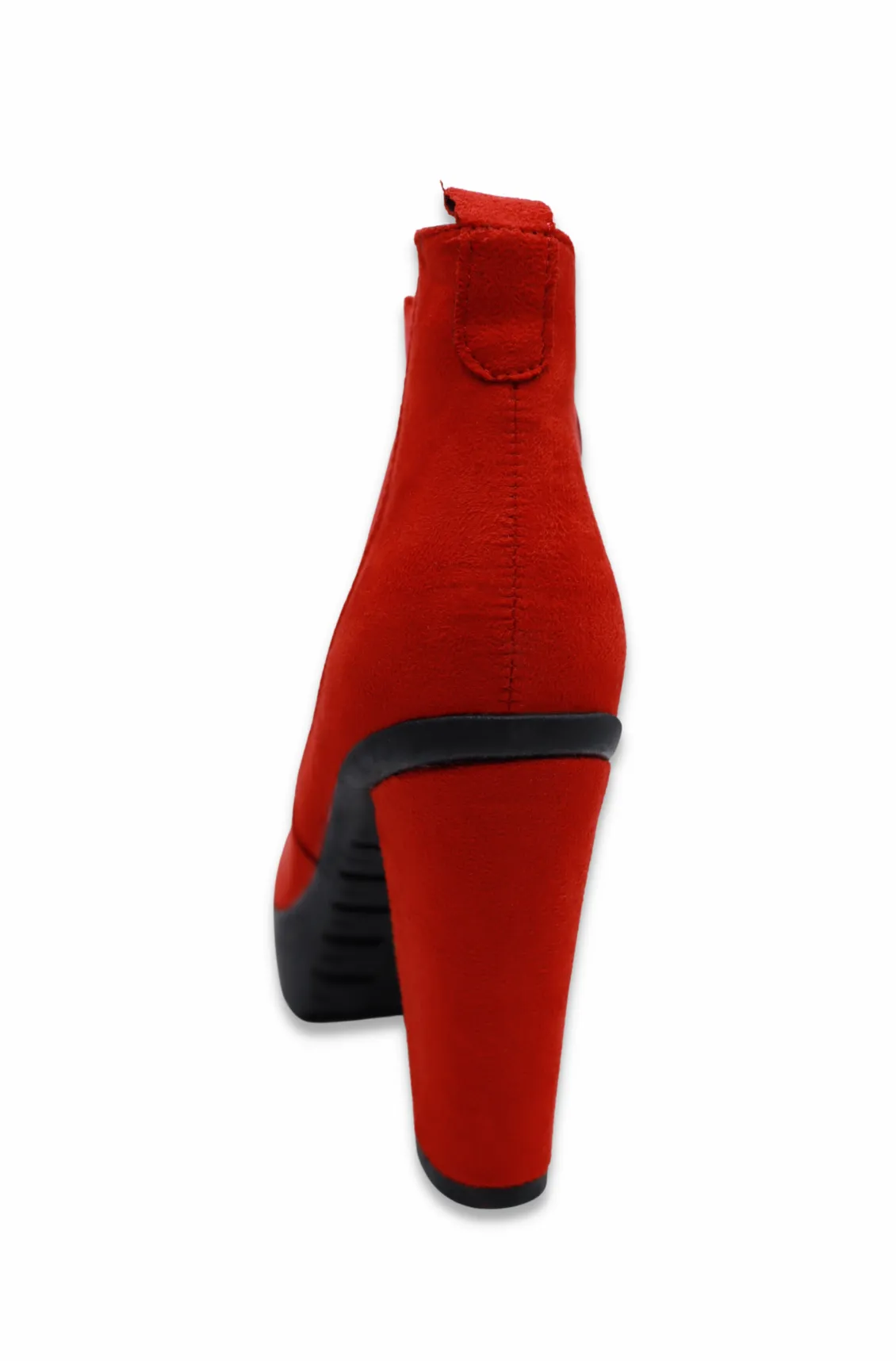 Edwin Women’s Suedette Ankle Boots (Red)