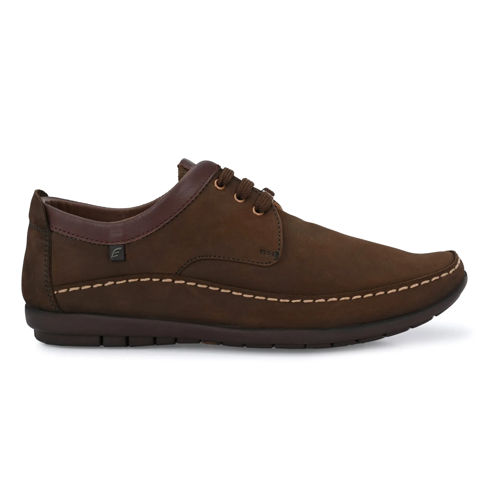 Egoss Leather Casual Lace-Up Shoes For Men