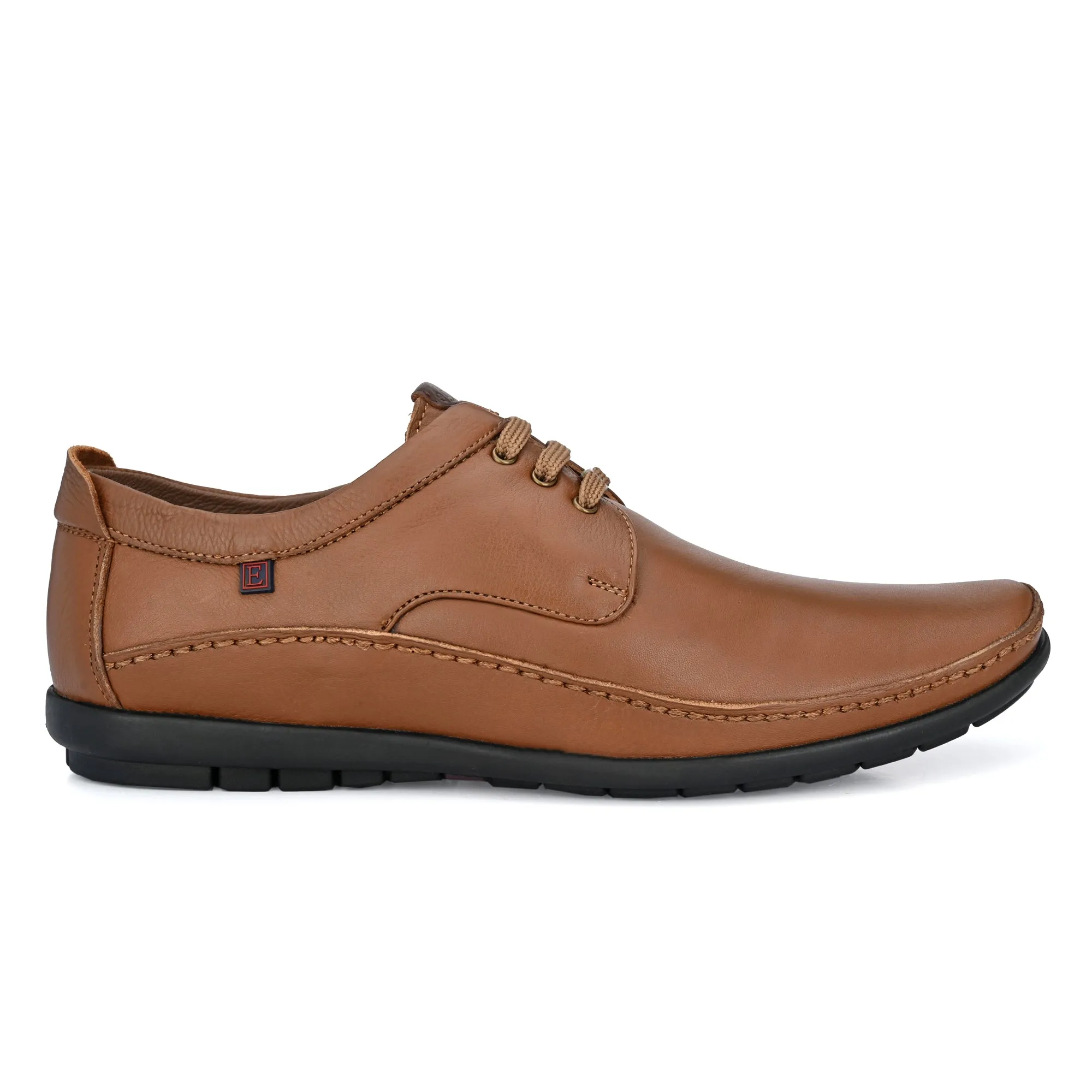 Egoss Leather Casual Lace-Up Shoes For Men