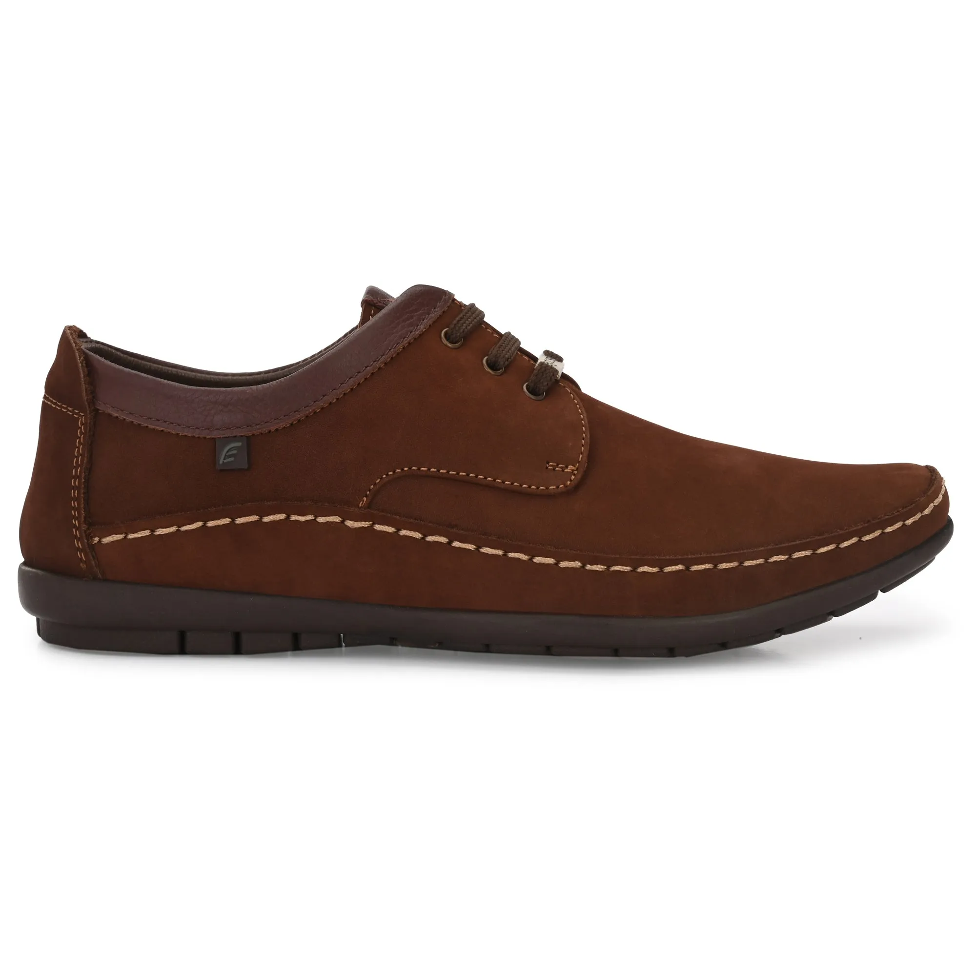 Egoss Leather Casual Lace-Up Shoes For Men