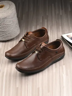Egoss Leather Casual Lace-Up Shoes For Men