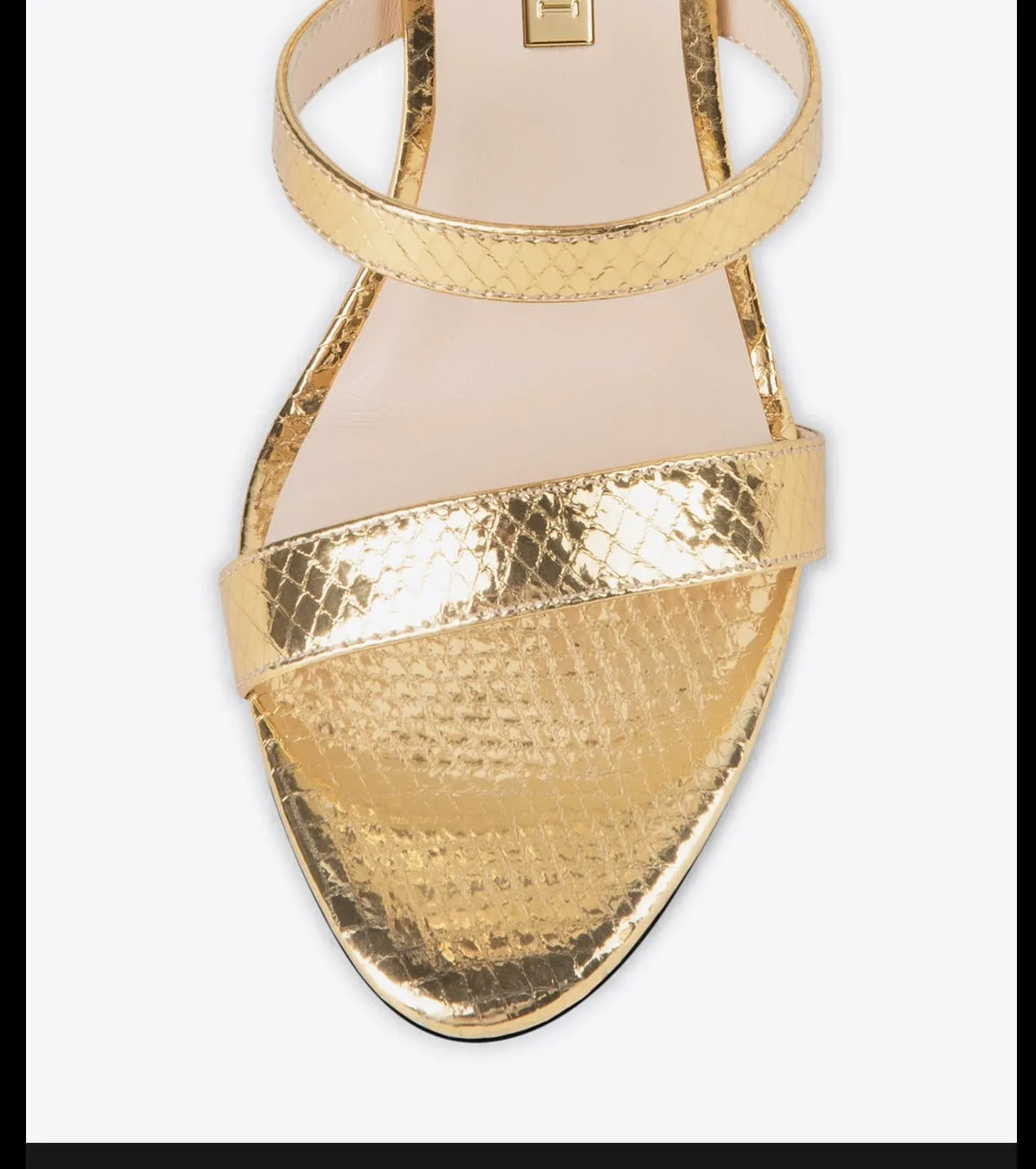 Fabfei gold high heeled sandals  - Jida