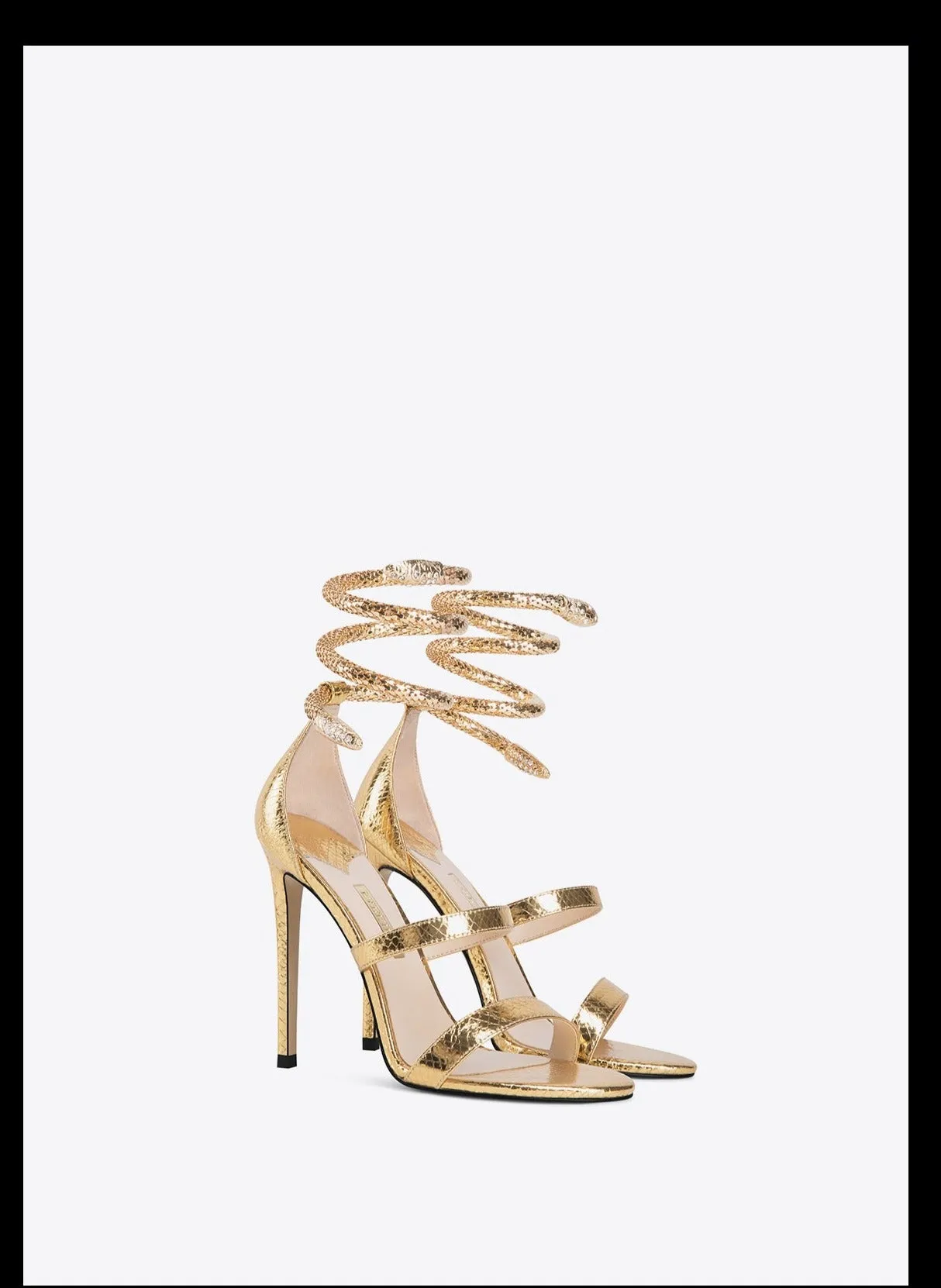 Fabfei gold high heeled sandals  - Jida