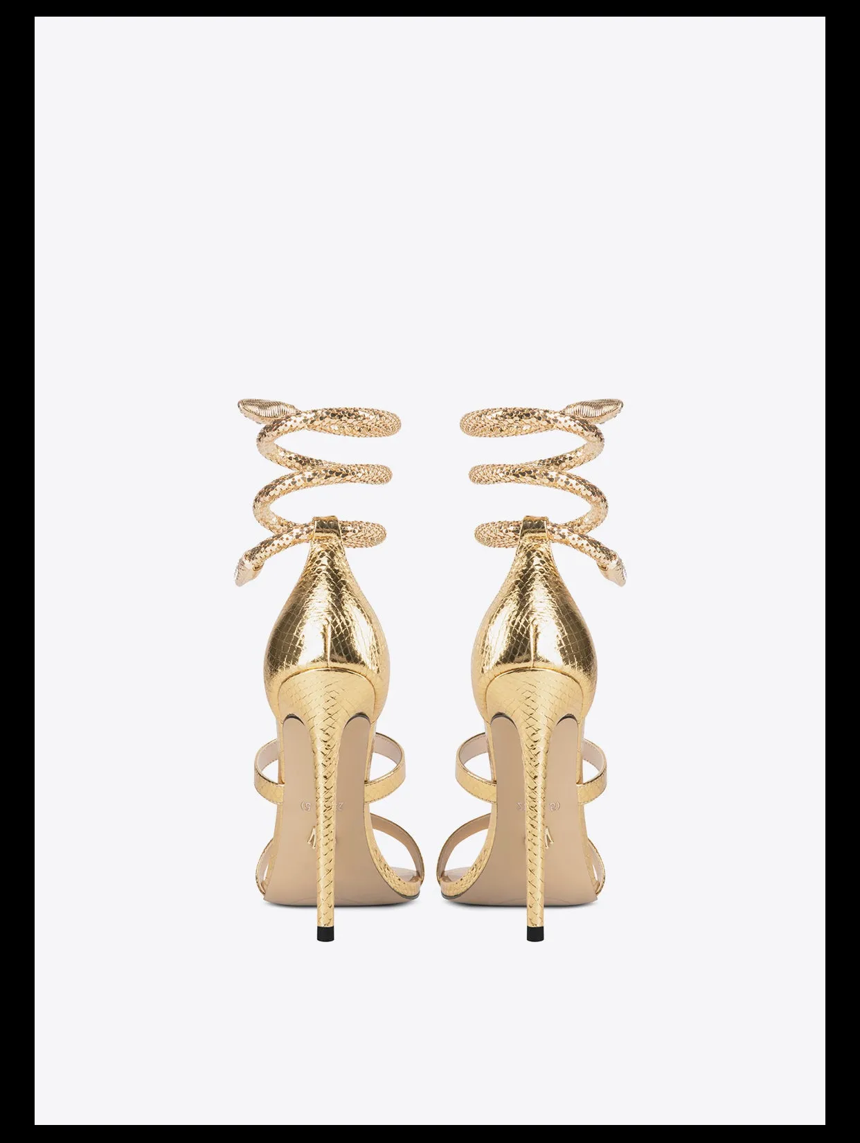 Fabfei gold high heeled sandals  - Jida