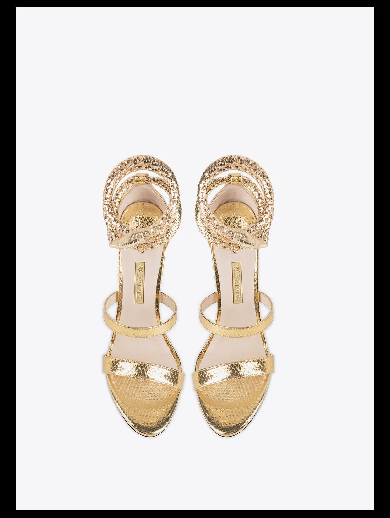 Fabfei gold high heeled sandals  - Jida