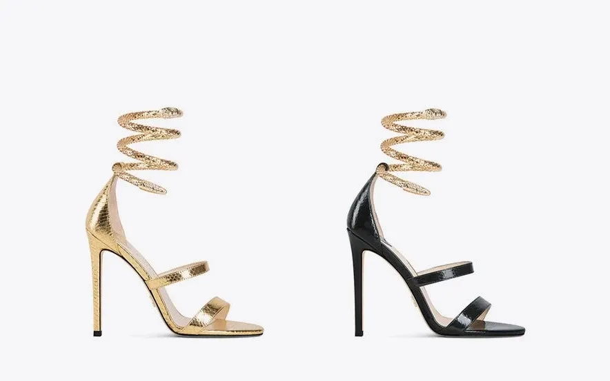 Fabfei gold high heeled sandals  - Jida