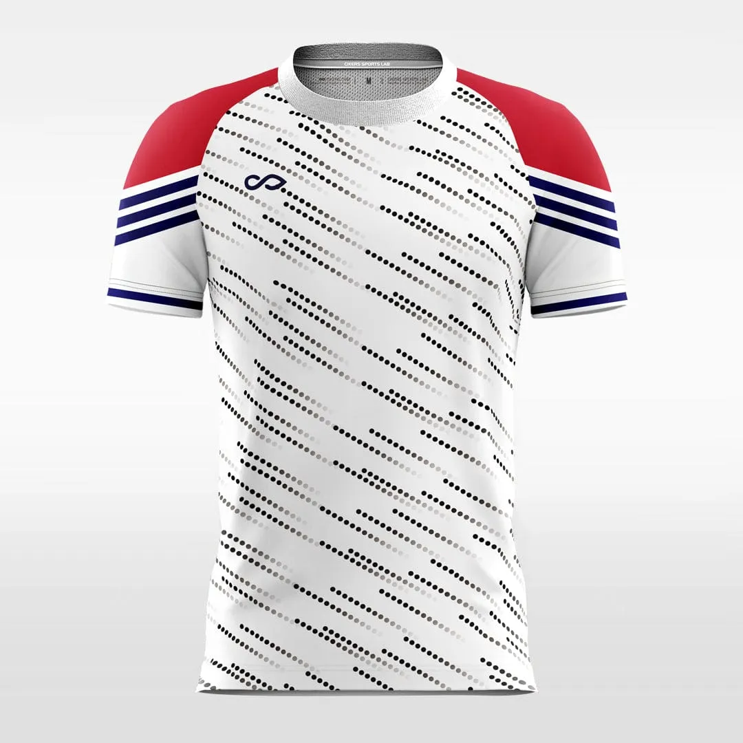 Fashion Polka Dot - Custom Kids Soccer Jerseys White Design