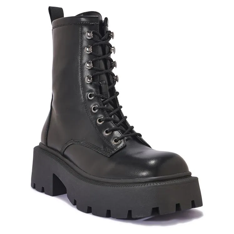 HIP1 CHUNKY CLEATED LACE UP BOOTS