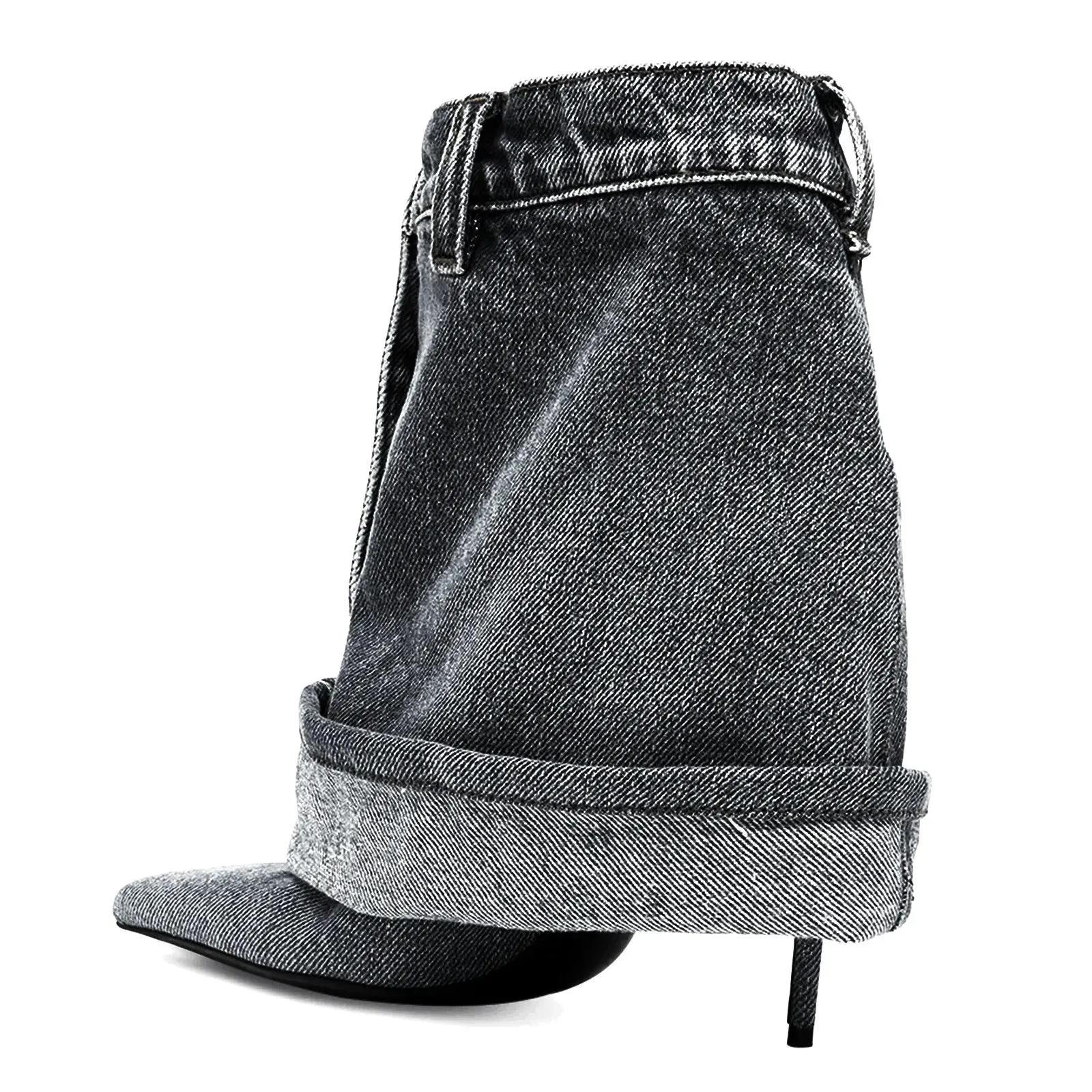 Let's Talk About It Denim Ankle Boots