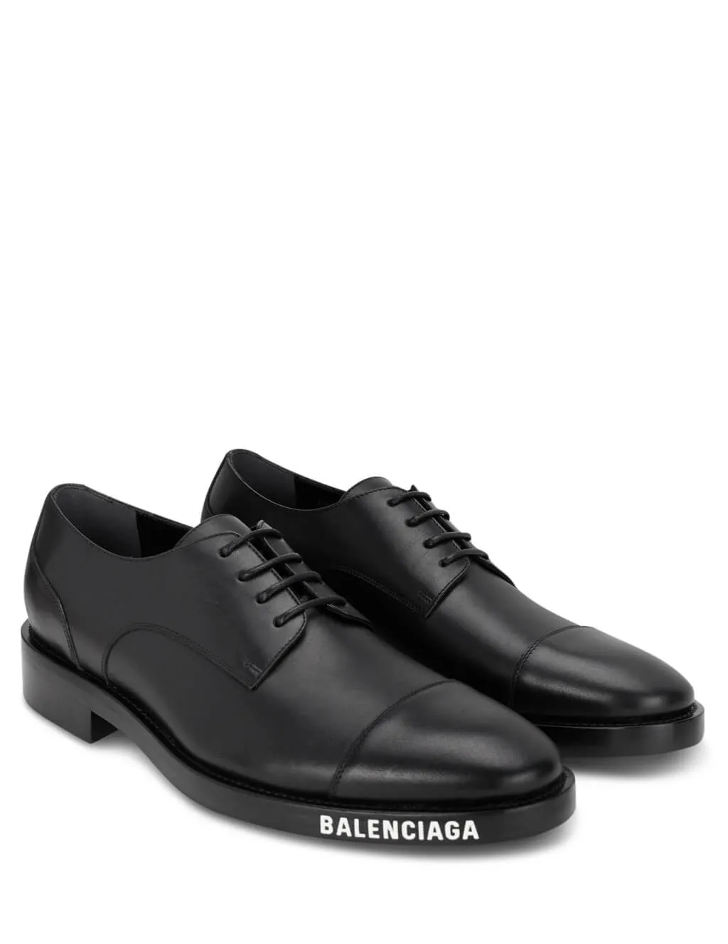 Logo Print Derby Shoes