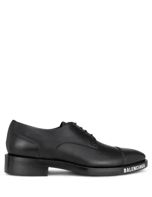 Logo Print Derby Shoes