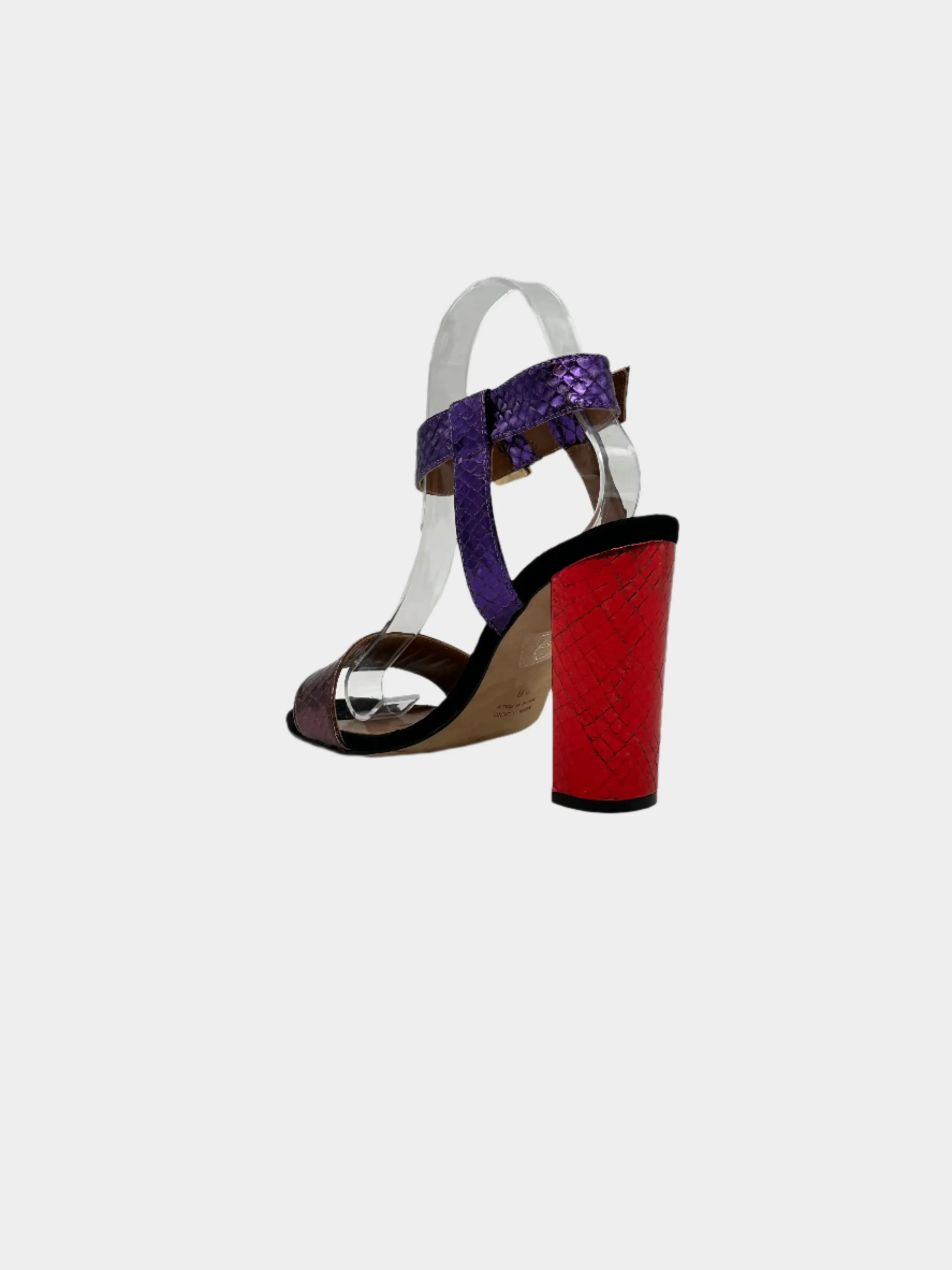 Metallic Heeled Sandals
