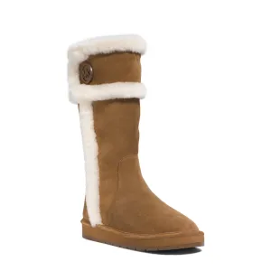Michael Kors Shearling-Lined Suede/Fur Tall Winter Boots 6 NEW! $189