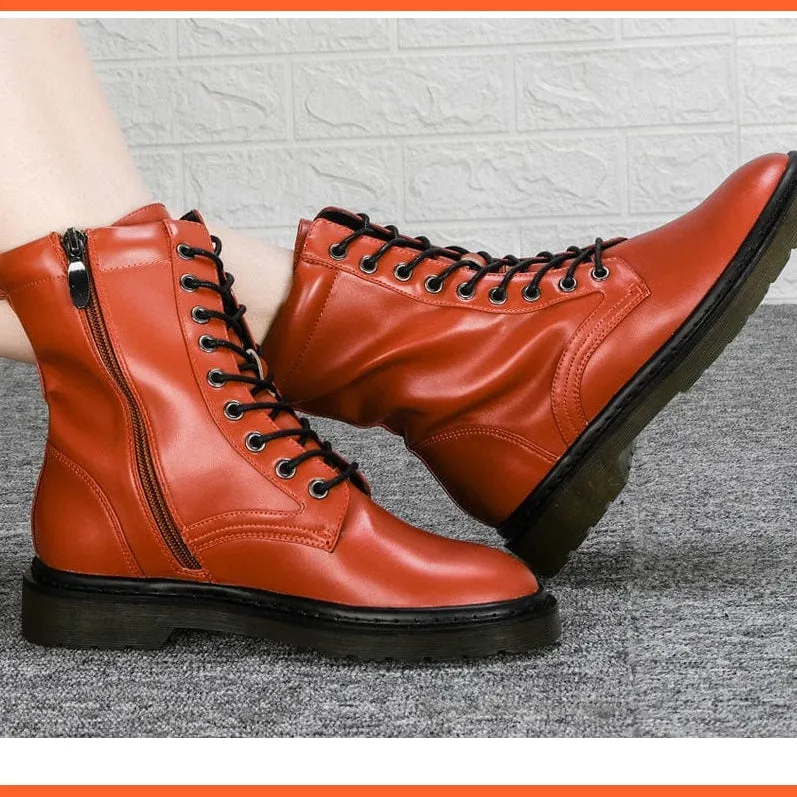 New Designers Ankle Boots | Women Plush Round Toe Lace Up Shoes
