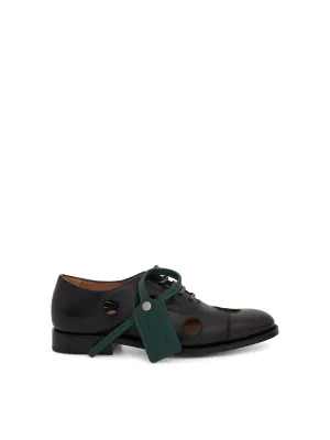 Off-White x Church's Consul Shoe in Black/Green