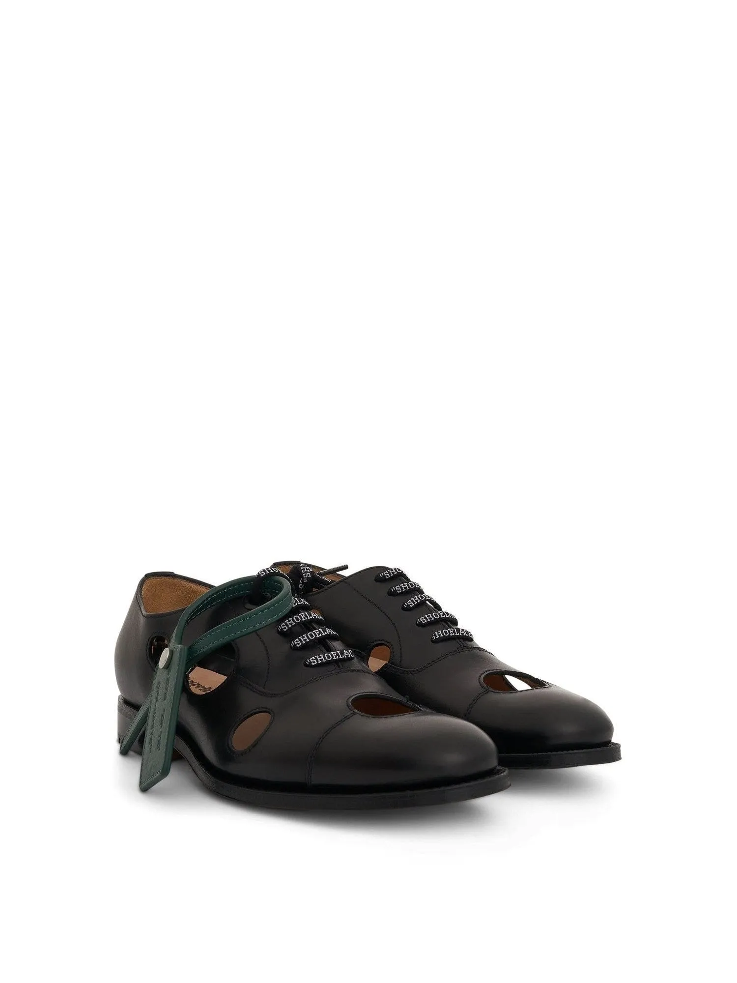 Off-White x Church's Consul Shoe in Black/Green