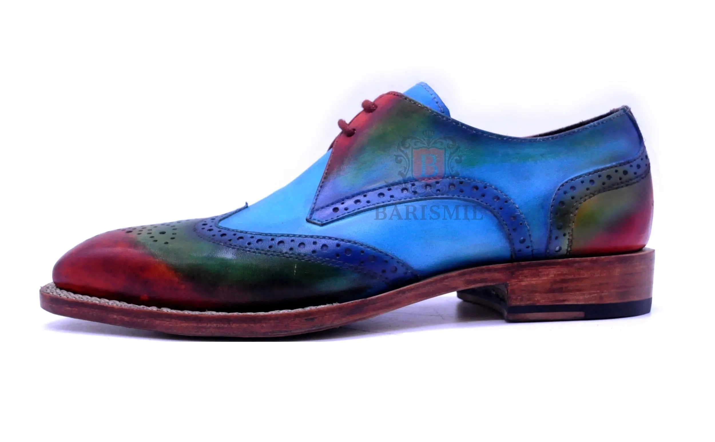 Porto- Blue Derby Shoes