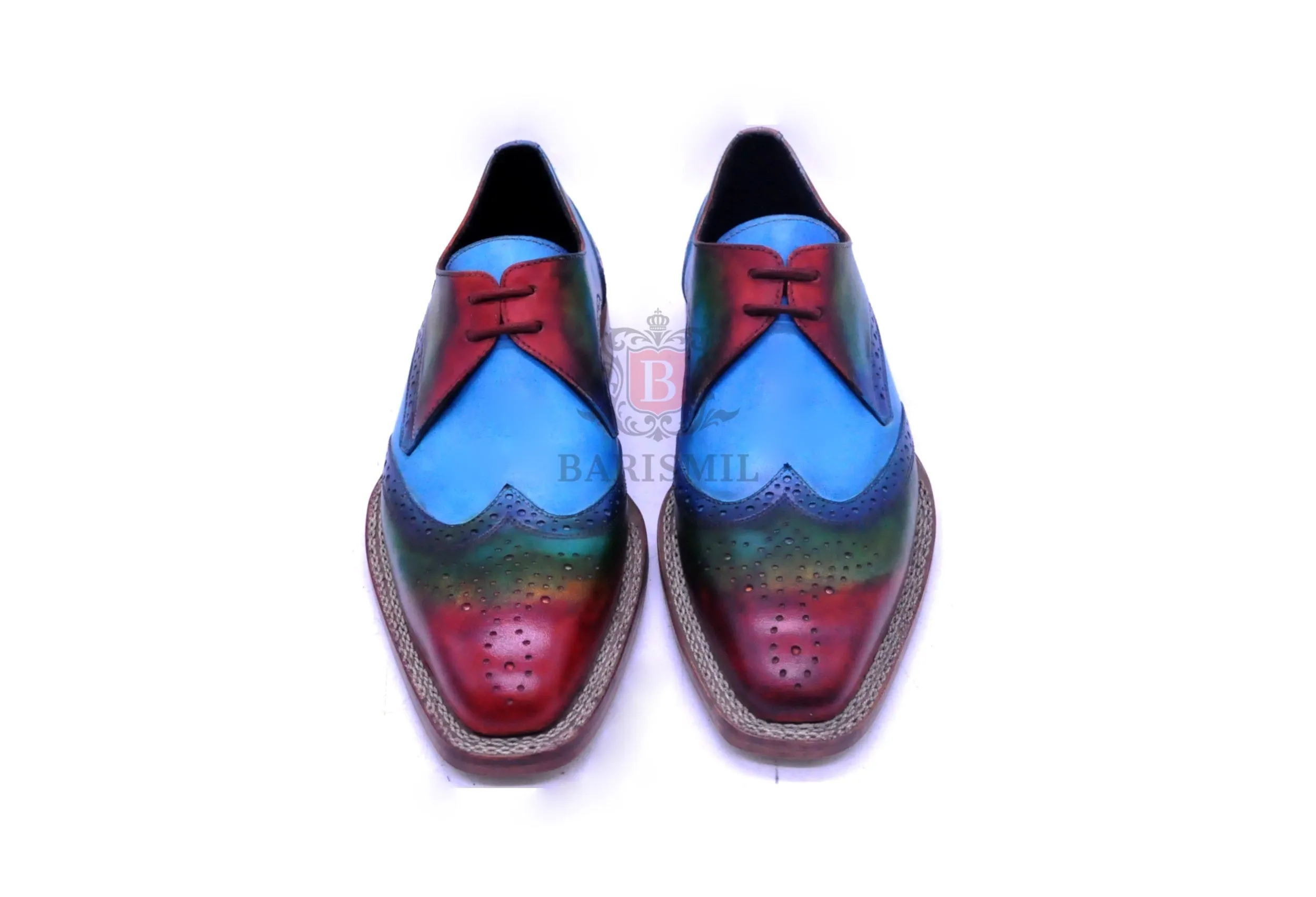 Porto- Blue Derby Shoes