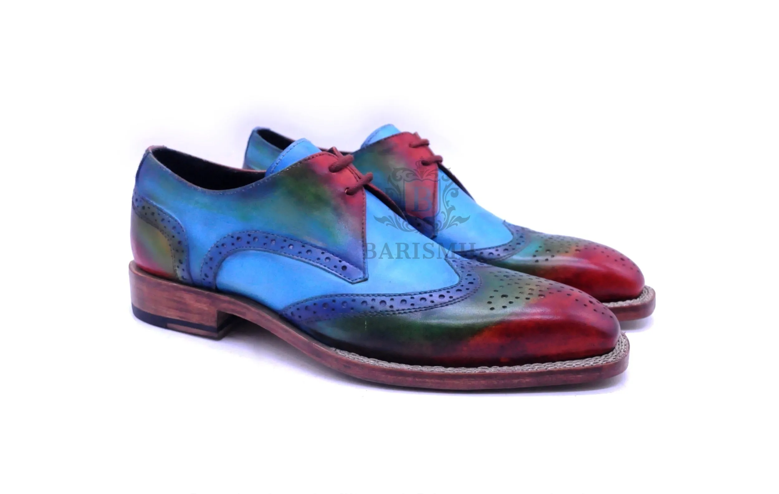 Porto- Blue Derby Shoes