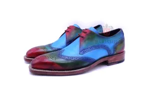 Porto- Blue Derby Shoes