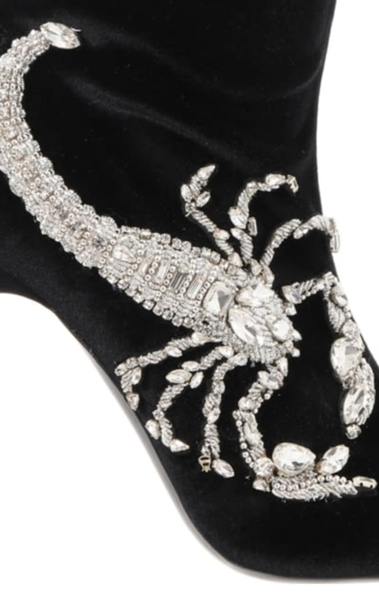 Scorpion Embellished Sock Boots