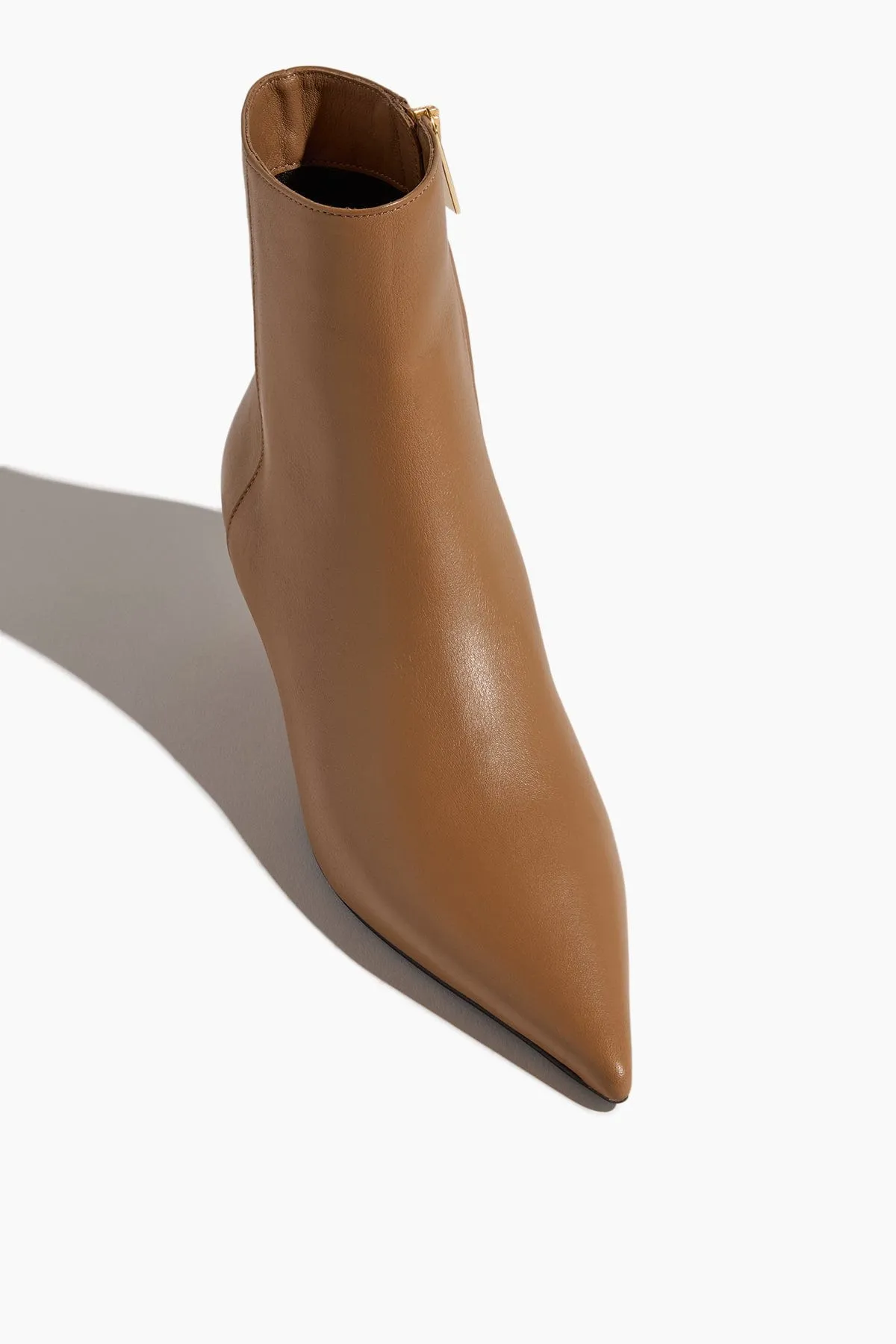 Sharp Ankle Boots in Camel