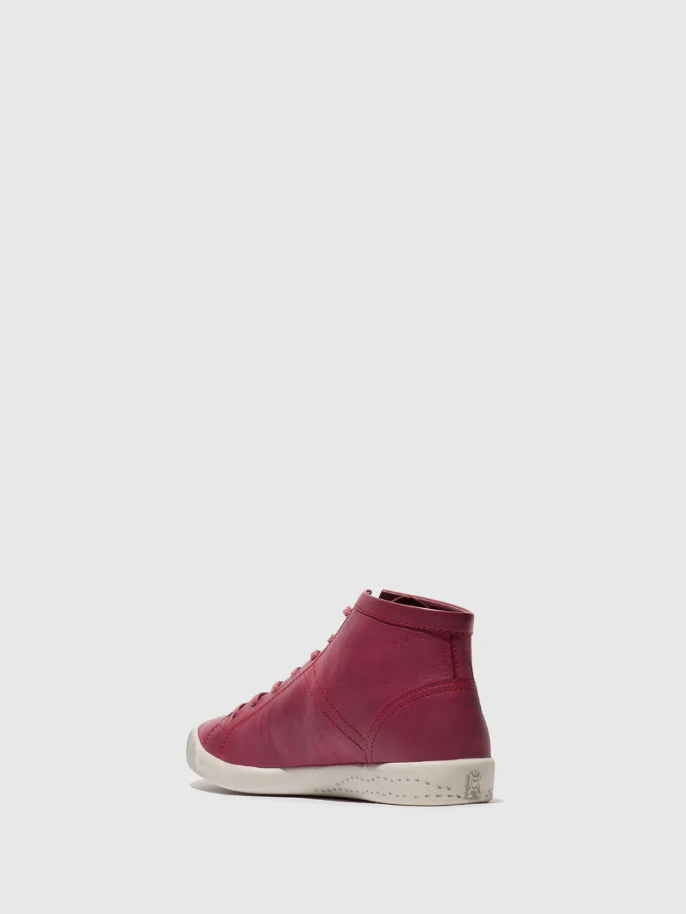 Softinos Women's ISLEEN268SOF Lace-up Ankle Boots Dark Red