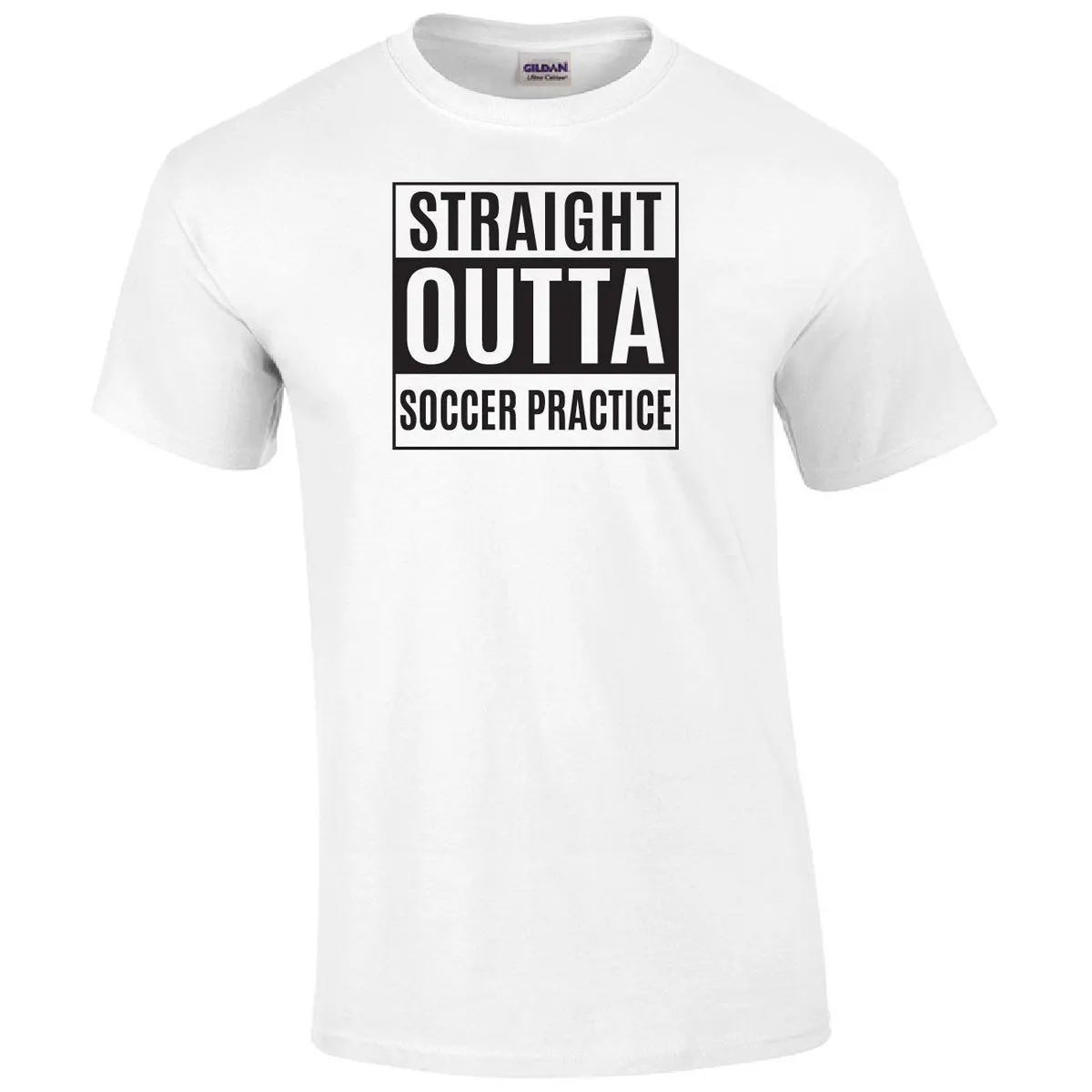 Straight Outta Soccer Practice Printed Tee
