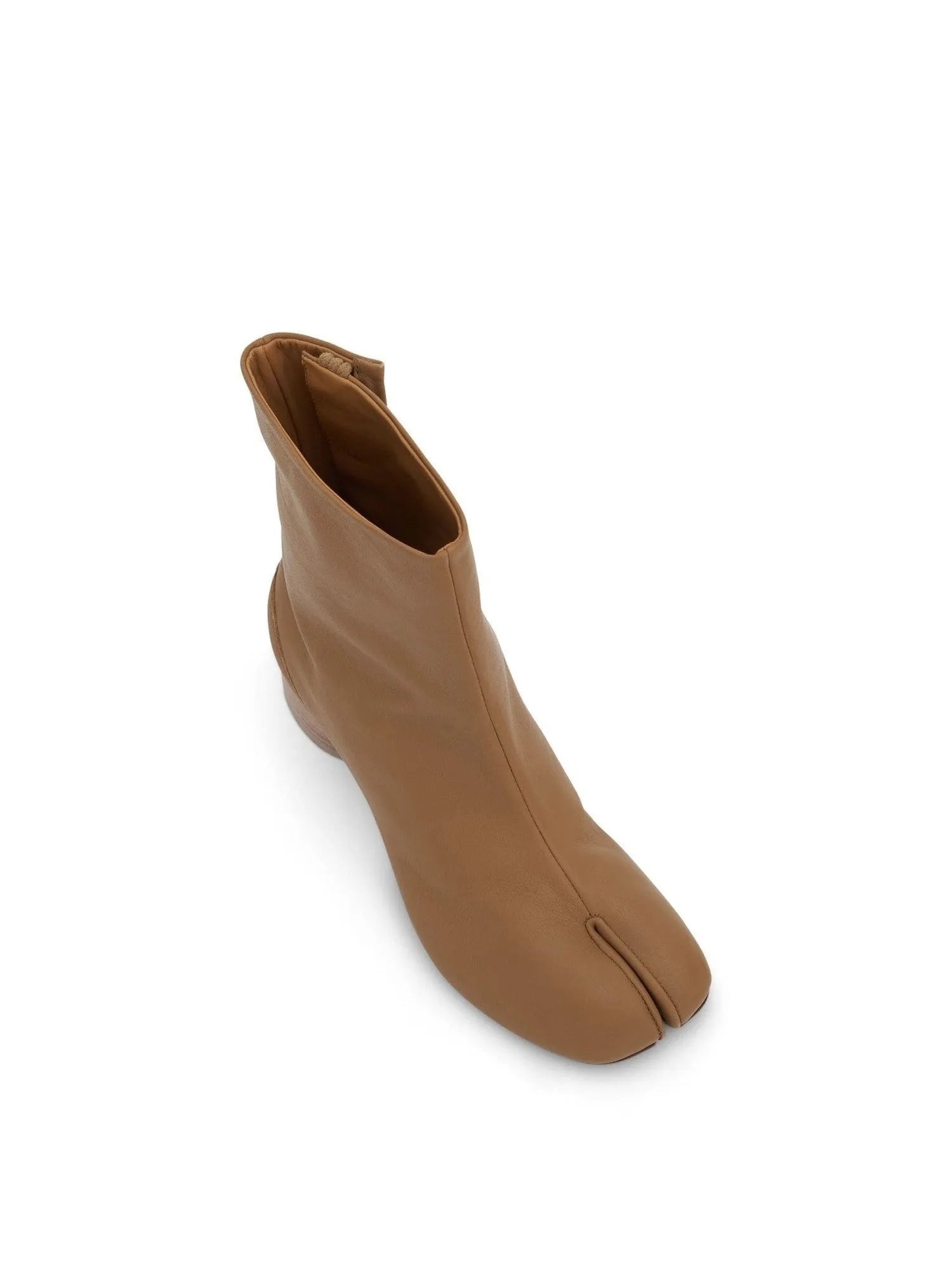 Tabi Ankle Boots 3cm Heel in Nude