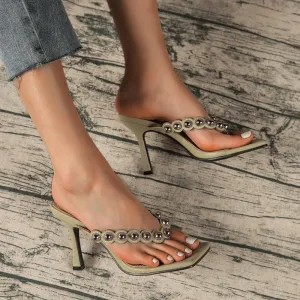 Thong Heel Sandals