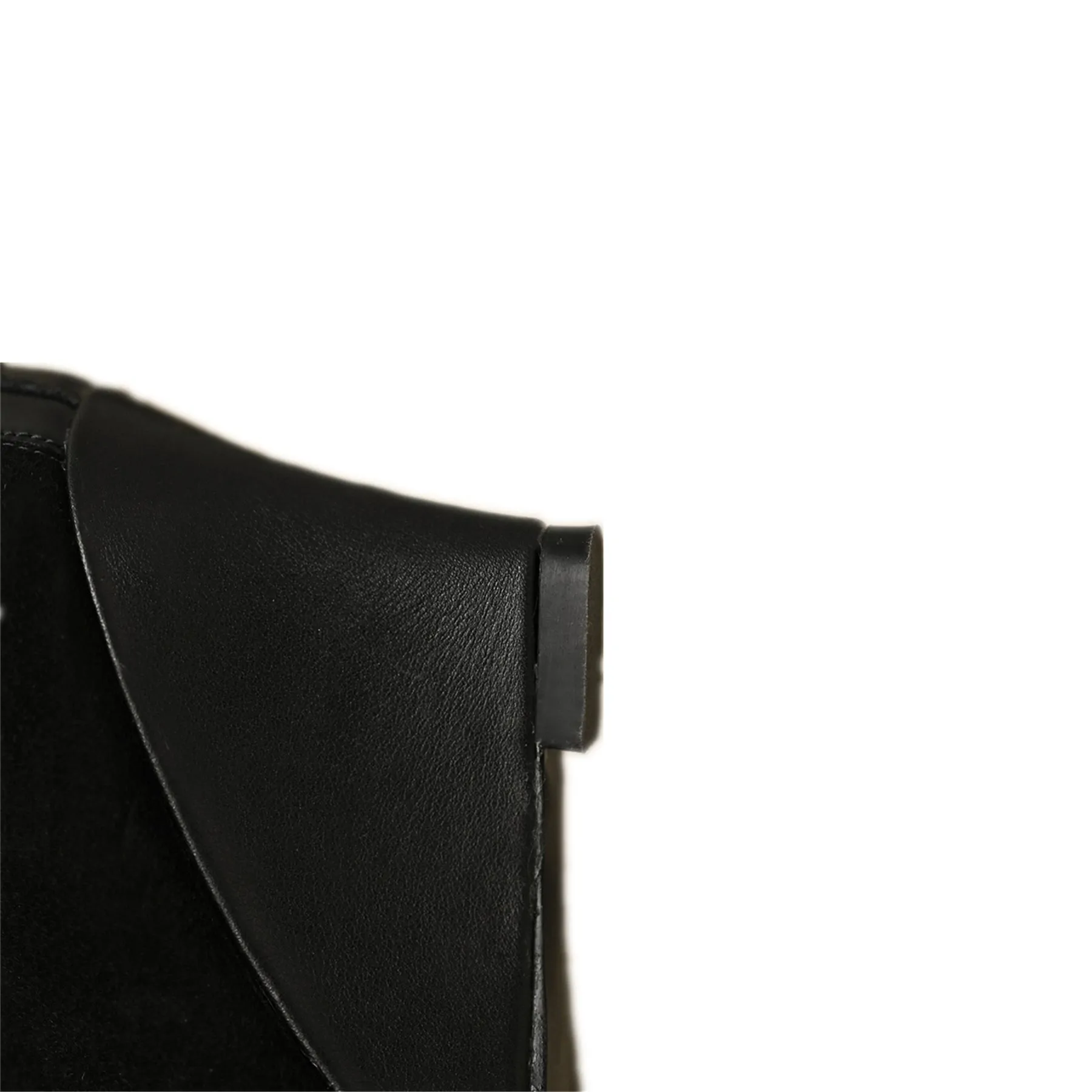 TinaCus Women's Wedge Heel Suede Leather Handmade Buckle Pointed Toe Zip Ankle Boots