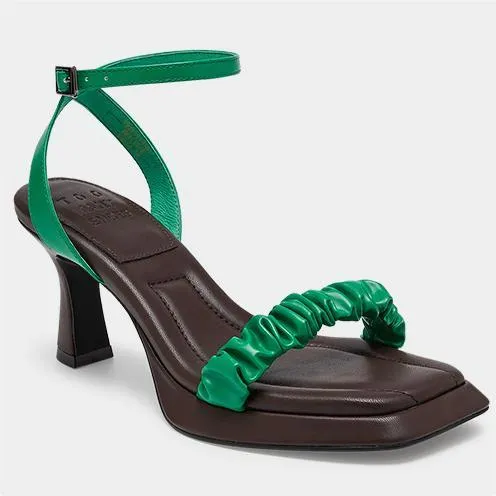 Toomanyshoes Ankle Strap Heeled Sandals