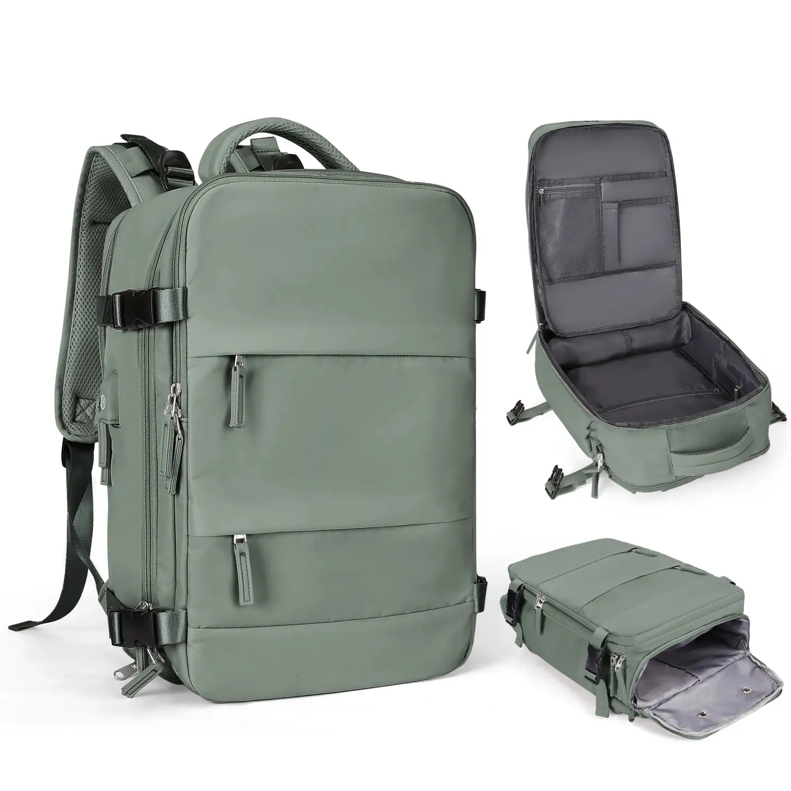 VoyagePro Waterproof Travel Backpack | Shoe Compartment | Anti-Theft Pockets | 37L   30L