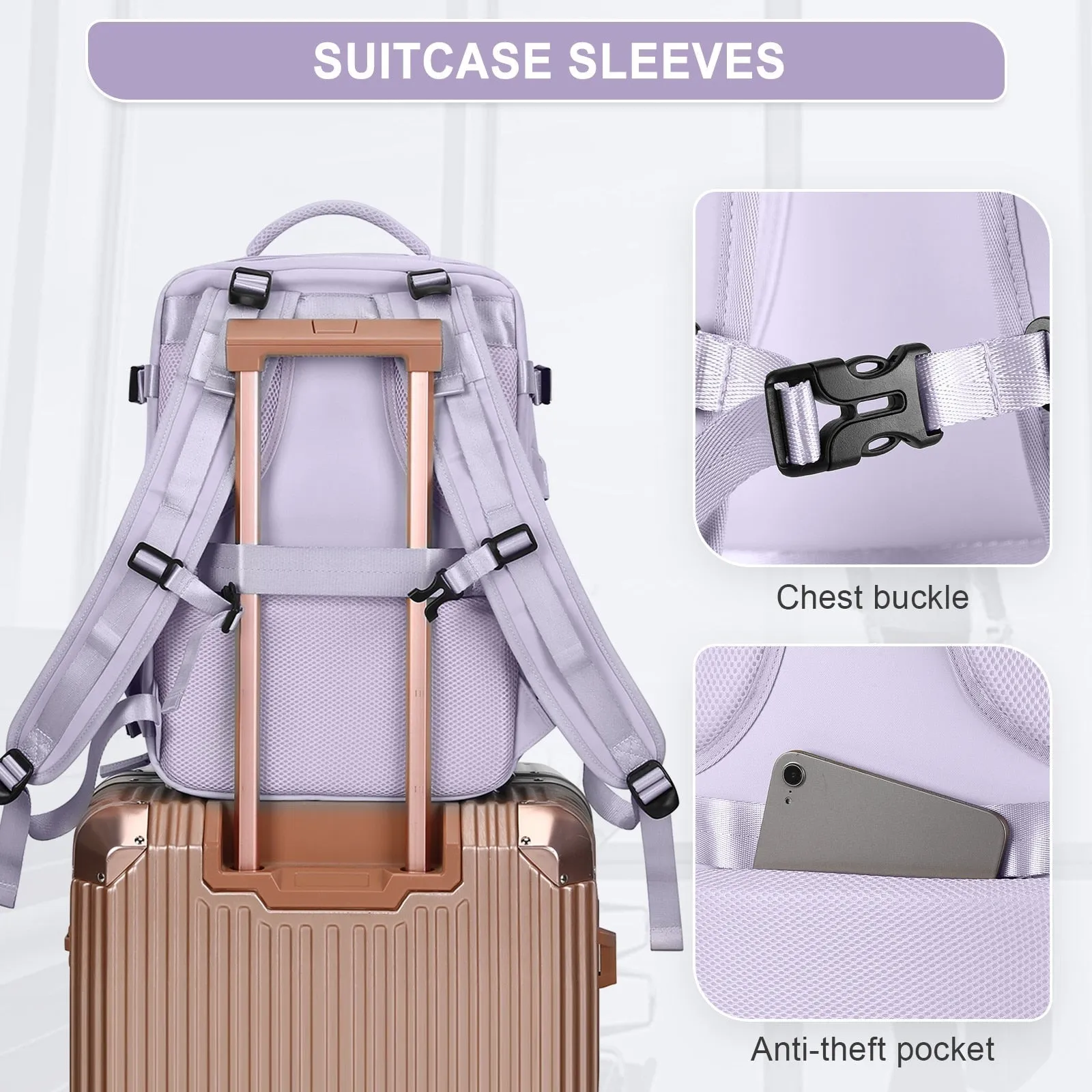 VoyagePro Waterproof Travel Backpack | Shoe Compartment | Anti-Theft Pockets | 37L   30L